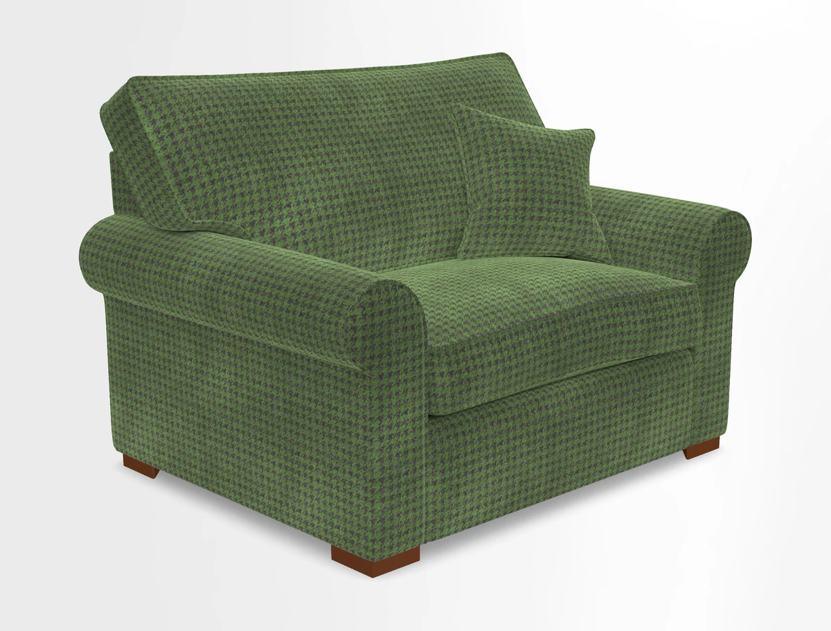 Upperton Snuggler Loose Cover in Two Tone Plain Biscuit - Loose cover option available