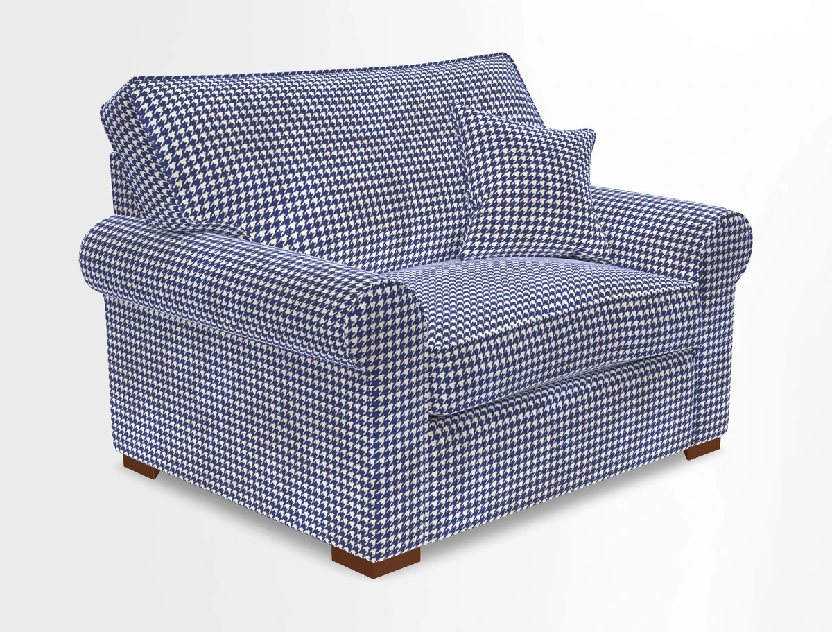 Upperton Snuggler Loose Cover in Two Tone Plain Biscuit - Loose cover option available