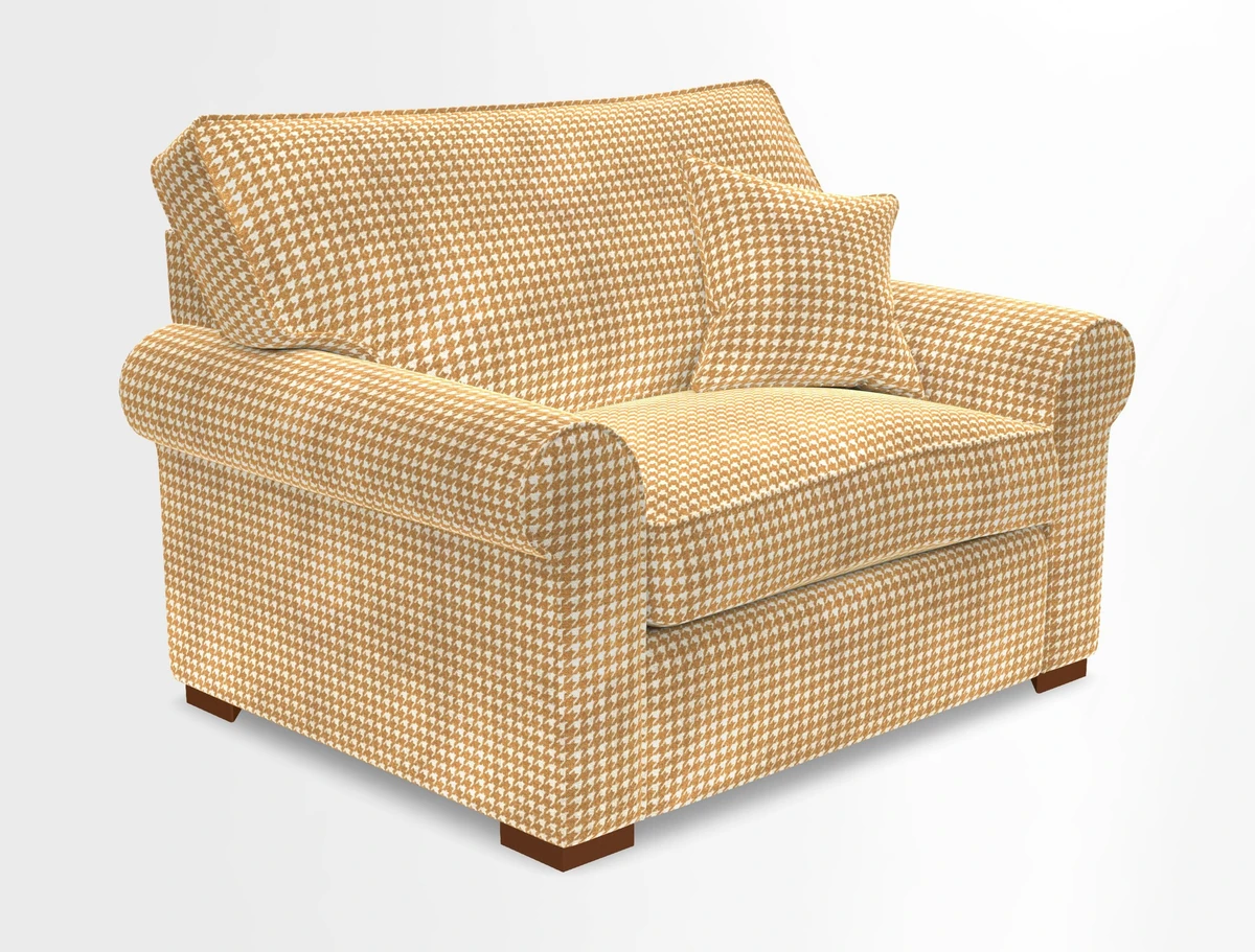 Upperton Snuggler Loose Cover in Two Tone Plain Biscuit - Loose cover option available