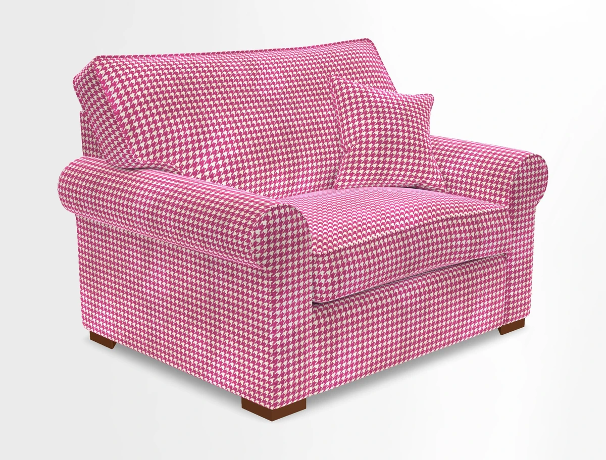 Upperton Snuggler Loose Cover in Two Tone Plain Biscuit - Loose cover option available