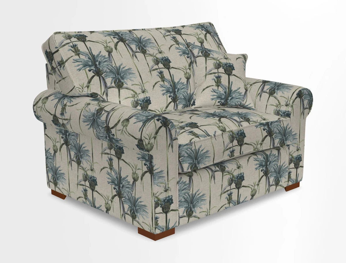 Upperton Snuggler Loose Cover in Two Tone Plain Biscuit - Loose cover option available