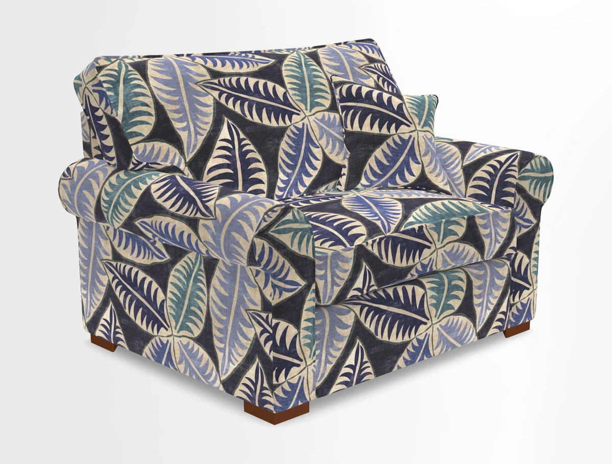 Upperton Snuggler Loose Cover in Two Tone Plain Biscuit - Loose cover option available