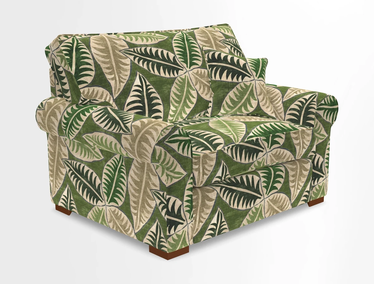Upperton Snuggler Loose Cover in Two Tone Plain Biscuit - Loose cover option available