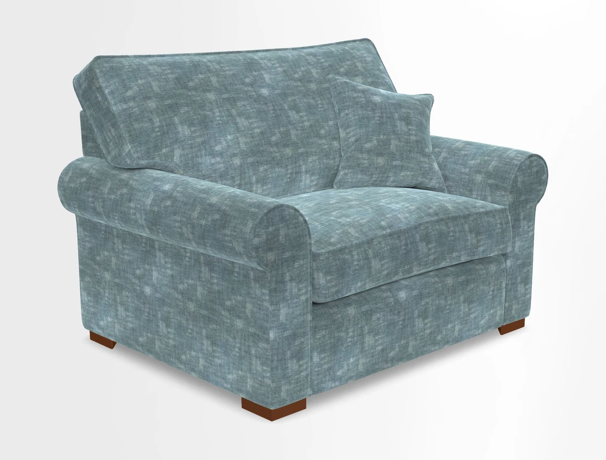 Upperton Snuggler Loose Cover in Two Tone Plain Biscuit - Loose cover option available