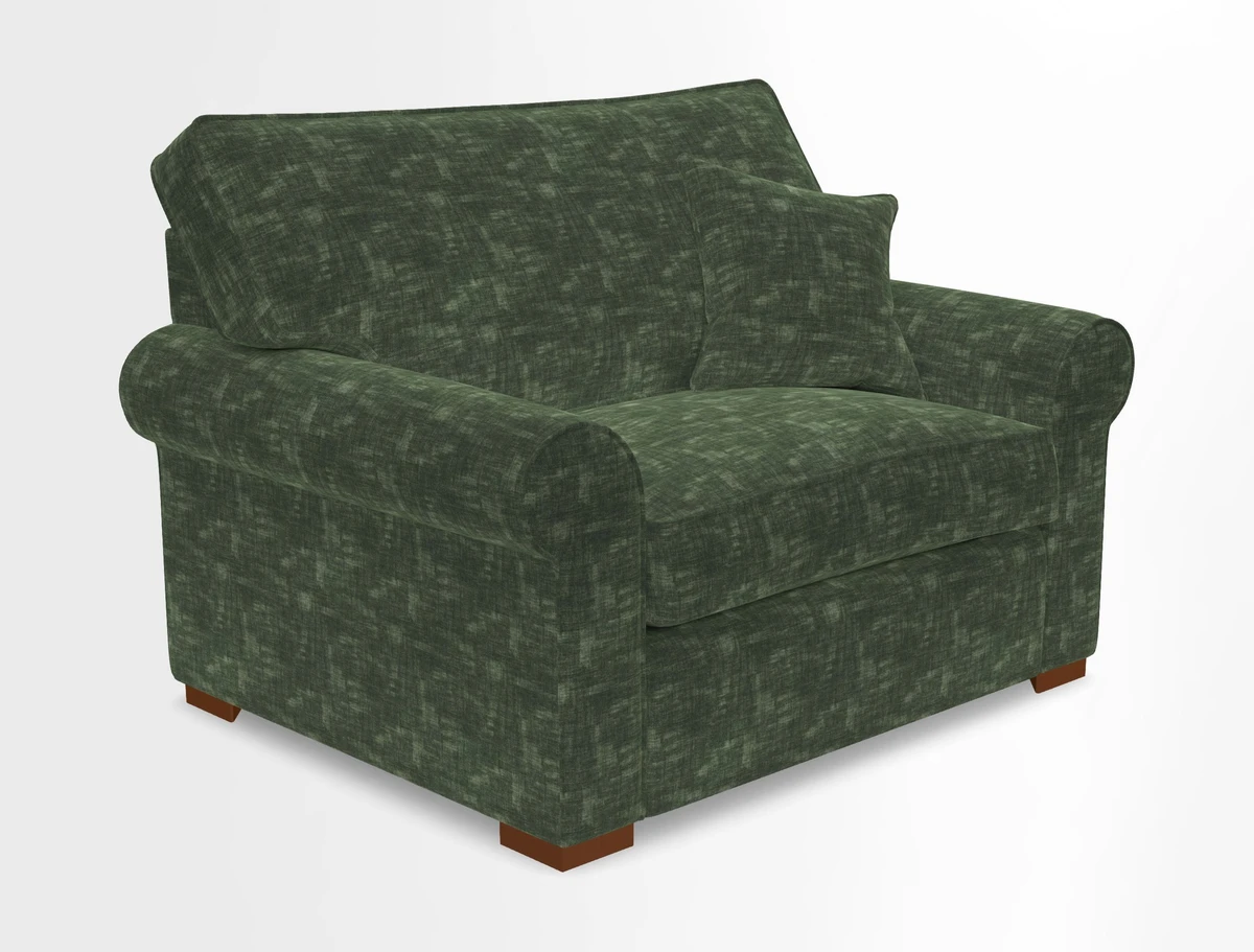 Upperton Snuggler Loose Cover in Two Tone Plain Biscuit - Loose cover option available