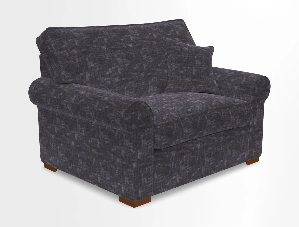 Upperton Snuggler Loose Cover in Two Tone Plain Biscuit - Loose cover option available