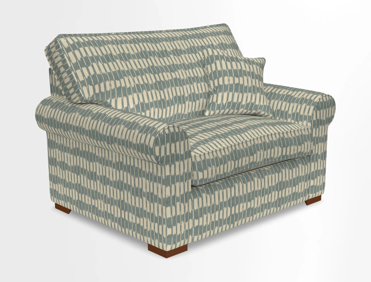 Upperton Snuggler Loose Cover in Two Tone Plain Biscuit - Loose cover option available