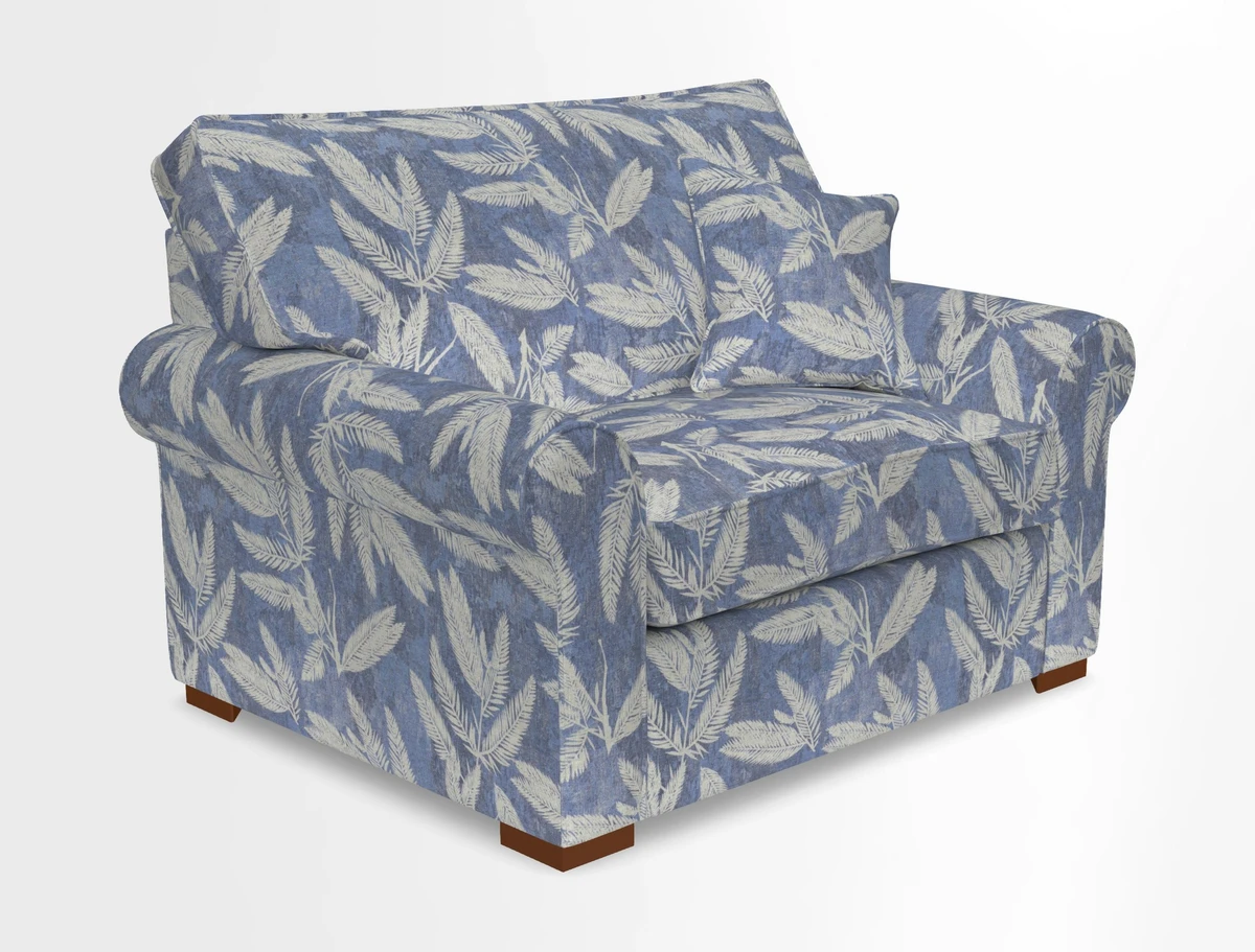 Upperton Snuggler Loose Cover in Two Tone Plain Biscuit - Loose cover option available