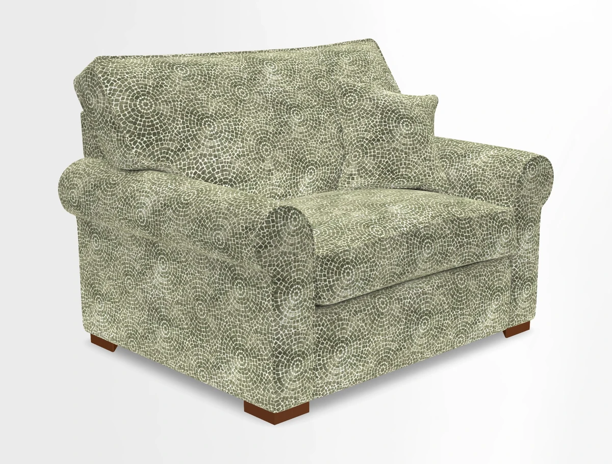 Upperton Snuggler Loose Cover in Two Tone Plain Biscuit - Loose cover option available