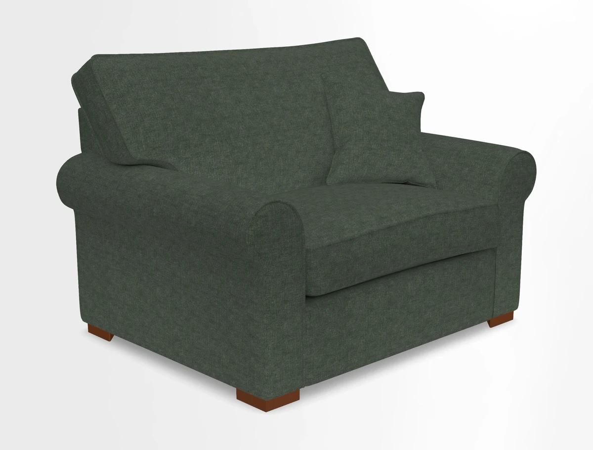 Upperton Snuggler Loose Cover in Two Tone Plain Biscuit - Loose cover option available