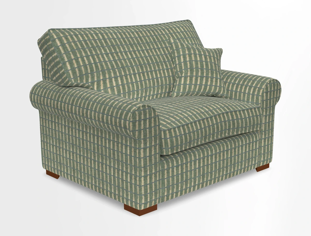 Upperton Snuggler Loose Cover in Two Tone Plain Biscuit - Loose cover option available