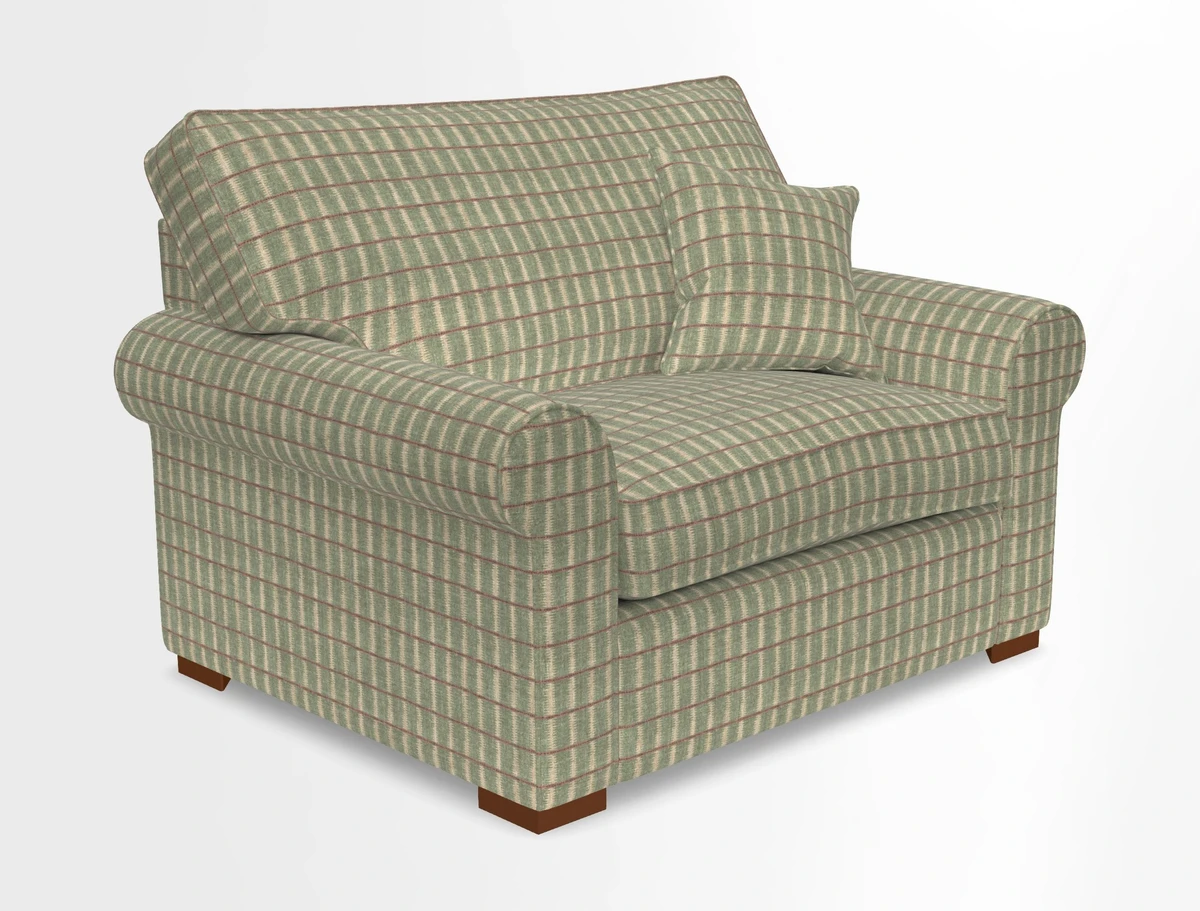 Upperton Snuggler Loose Cover in Two Tone Plain Biscuit - Loose cover option available
