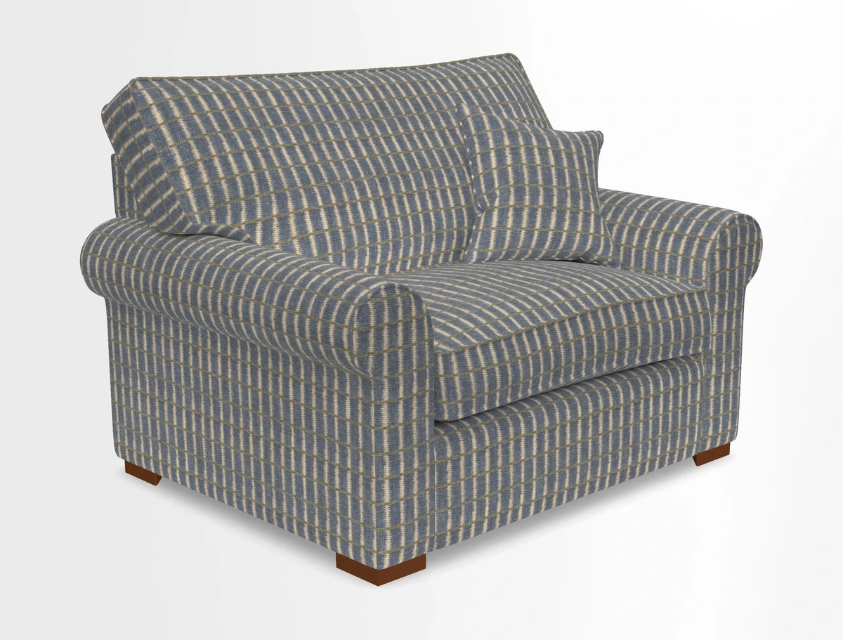 Upperton Snuggler Loose Cover in Two Tone Plain Biscuit - Loose cover option available