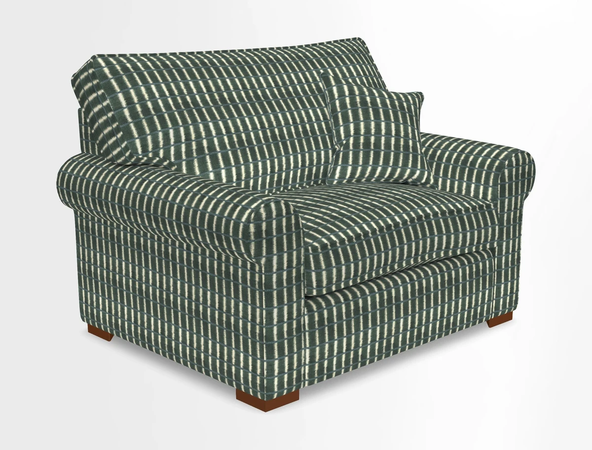 Upperton Snuggler Loose Cover in Two Tone Plain Biscuit - Loose cover option available