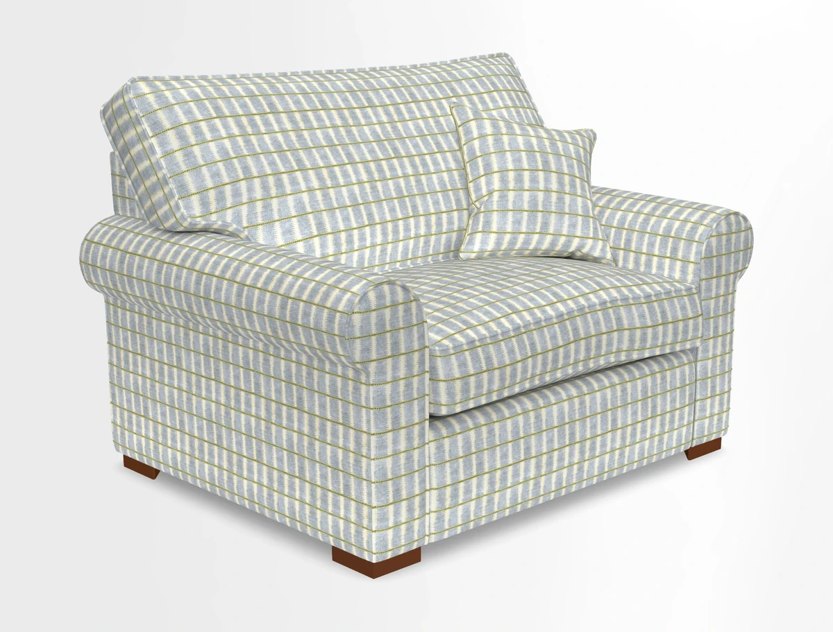 Upperton Snuggler Loose Cover in Two Tone Plain Biscuit - Loose cover option available