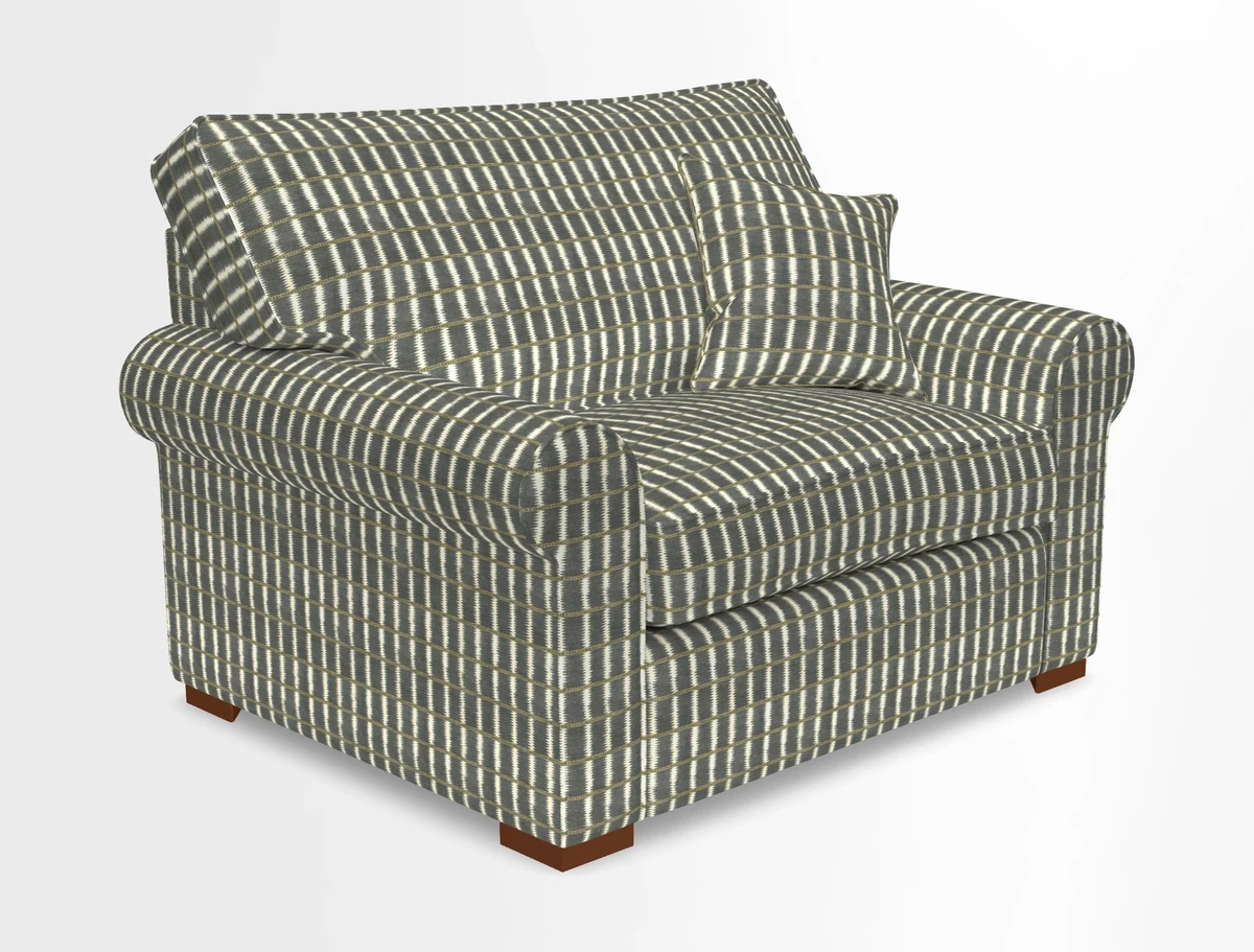 Upperton Snuggler Loose Cover in Two Tone Plain Biscuit - Loose cover option available