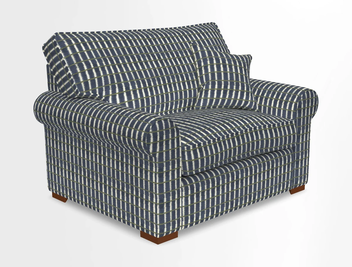 Upperton Snuggler Loose Cover in Two Tone Plain Biscuit - Loose cover option available