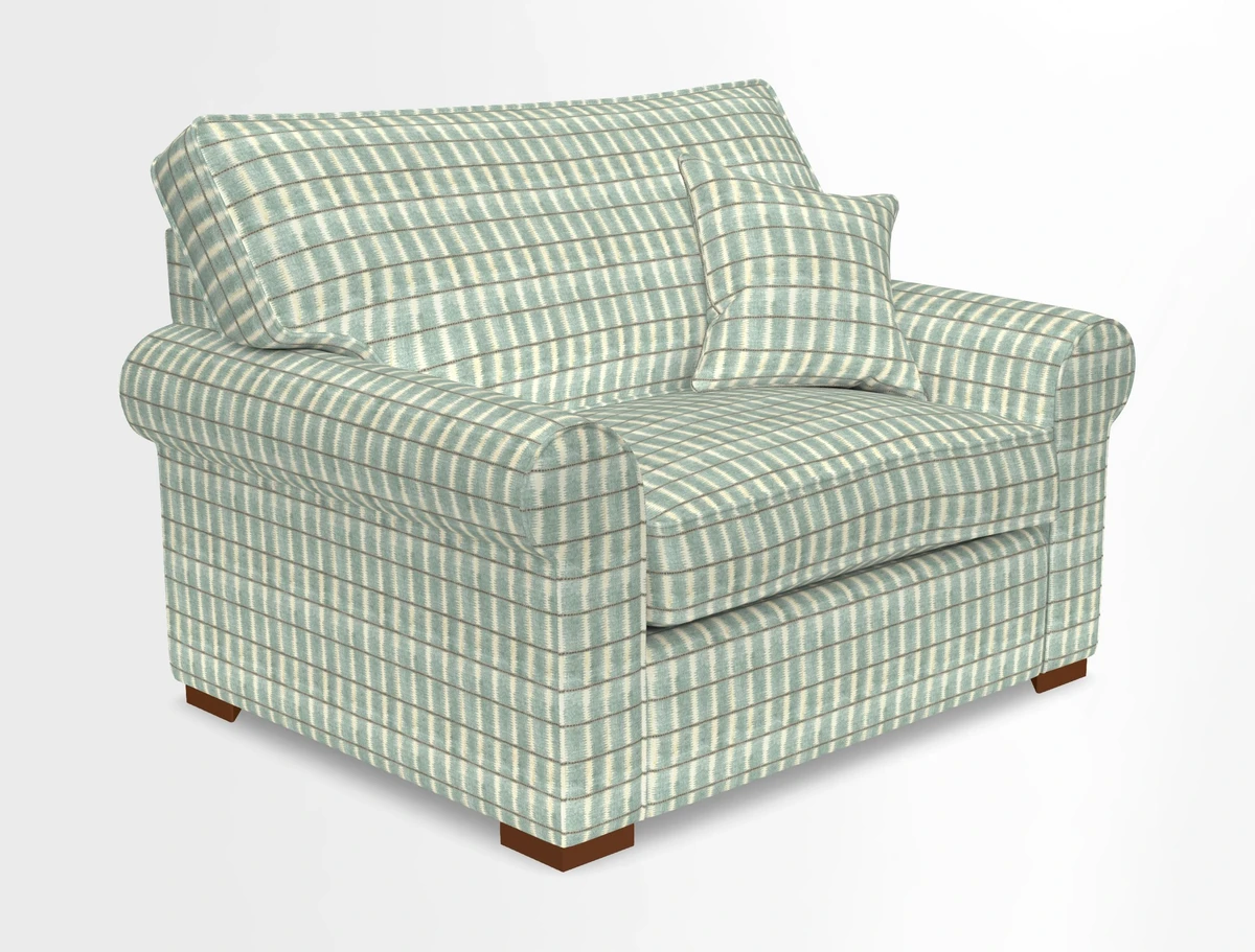 Upperton Snuggler Loose Cover in Two Tone Plain Biscuit - Loose cover option available