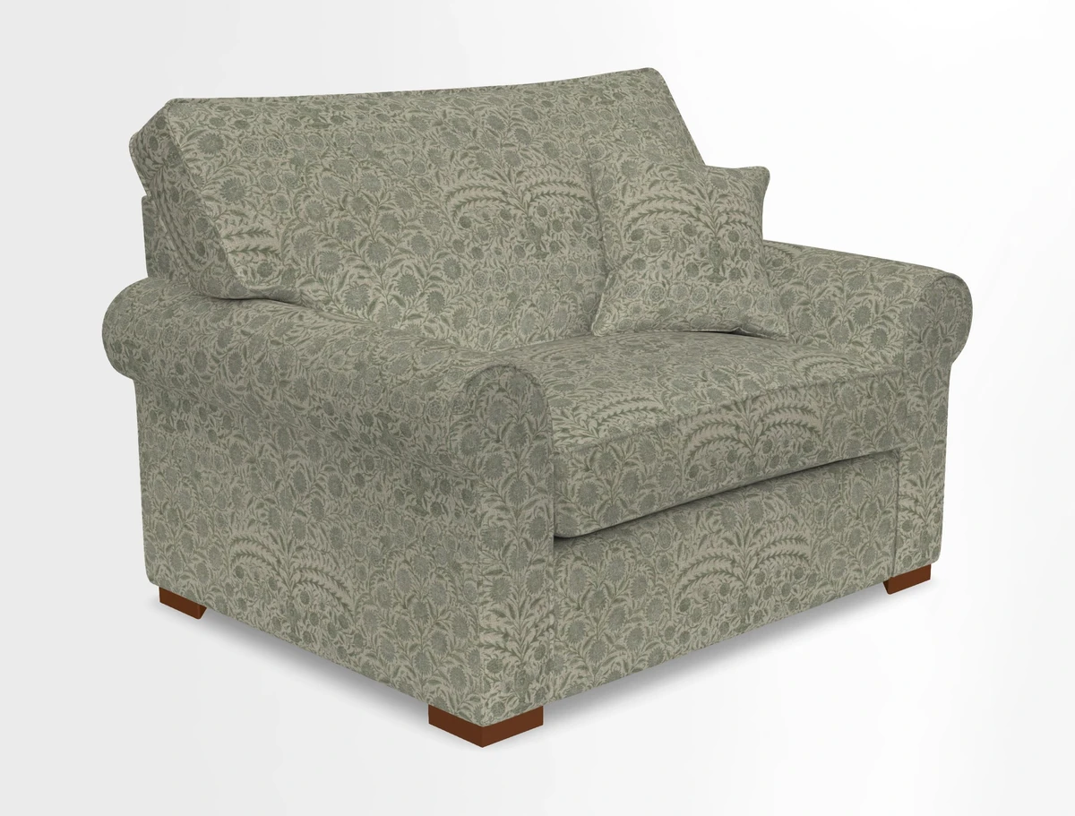 Upperton Snuggler Loose Cover in Two Tone Plain Biscuit - Loose cover option available