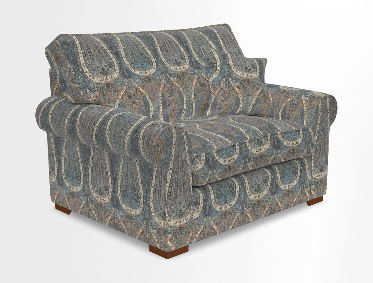 Upperton Snuggler Loose Cover in Two Tone Plain Biscuit - Loose cover option available