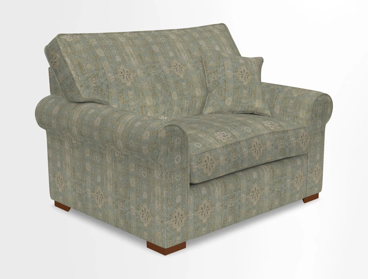 Upperton Snuggler Loose Cover in Two Tone Plain Biscuit - Loose cover option available