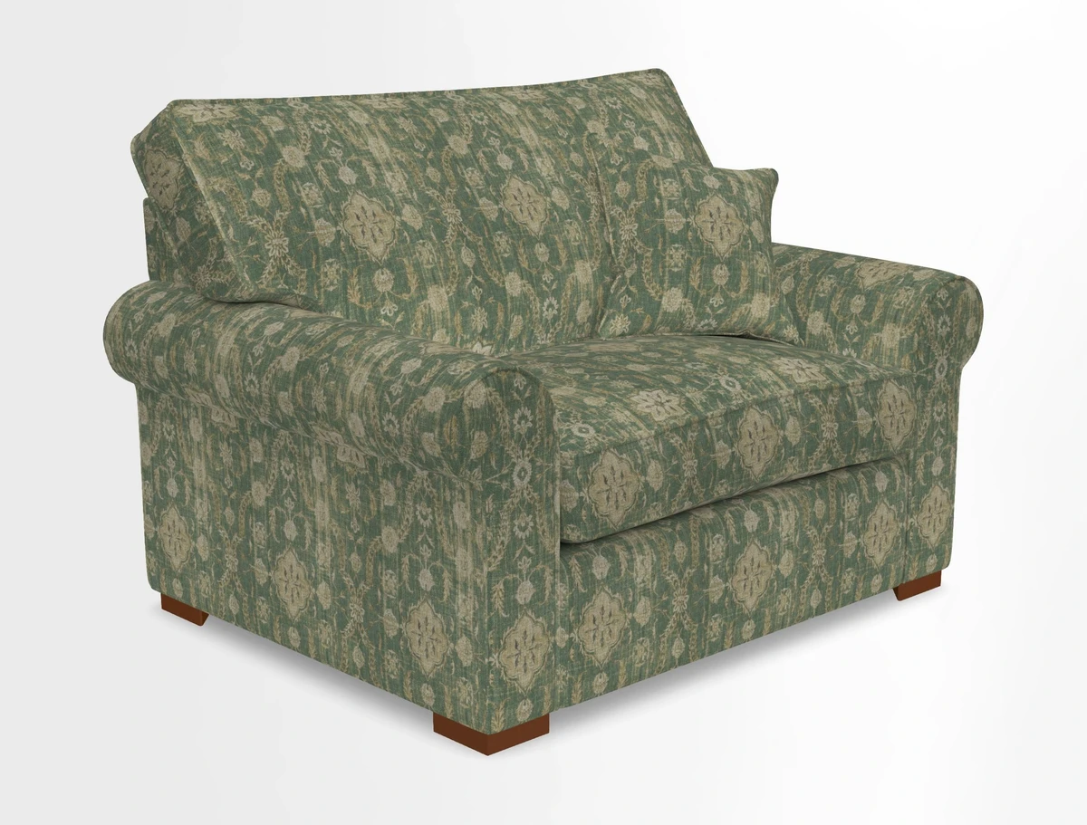 Upperton Snuggler Loose Cover in Two Tone Plain Biscuit - Loose cover option available