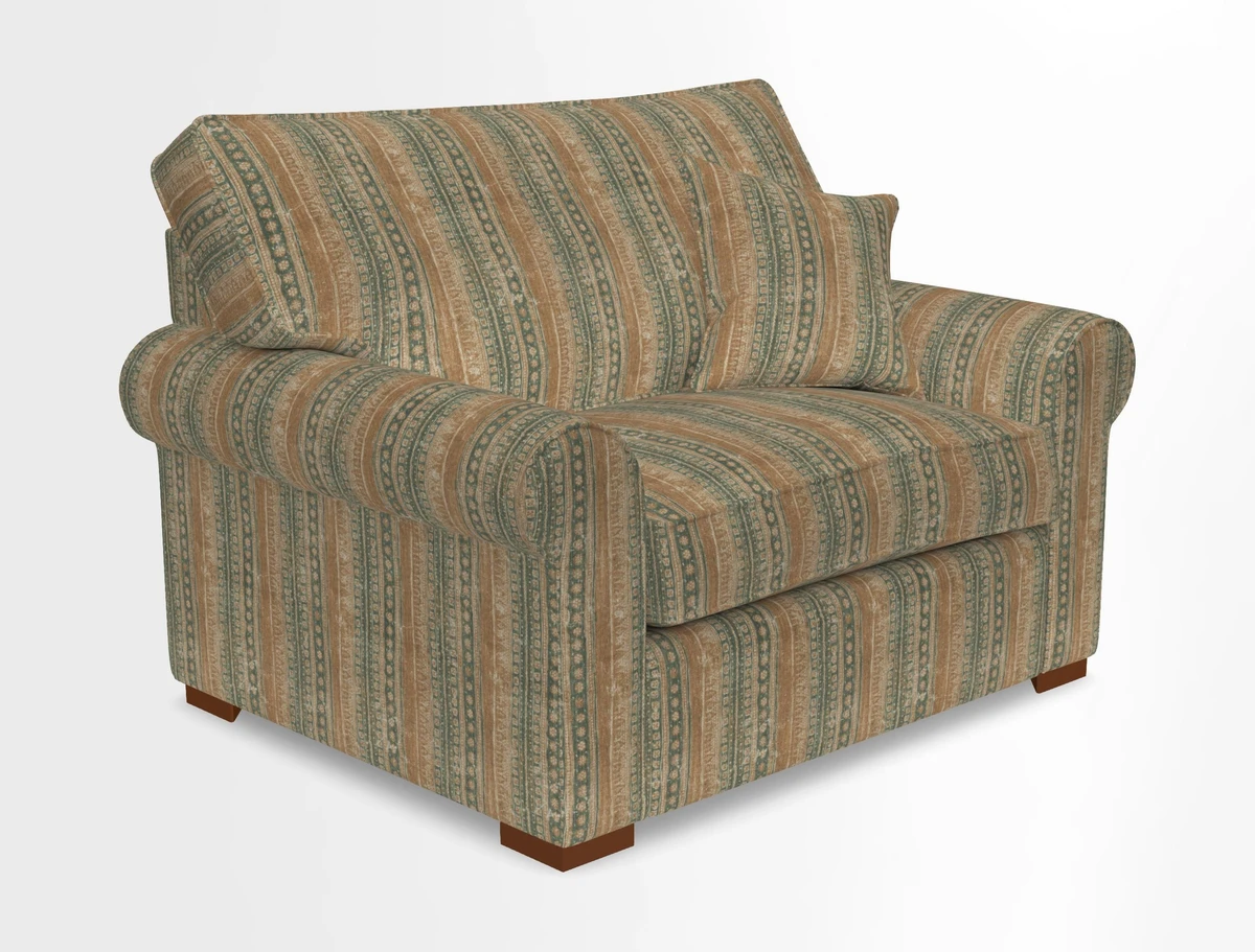 Upperton Snuggler Loose Cover in Two Tone Plain Biscuit - Loose cover option available