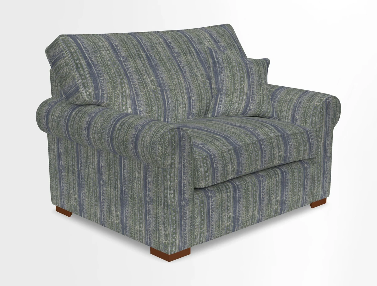 Upperton Snuggler Loose Cover in Two Tone Plain Biscuit - Loose cover option available