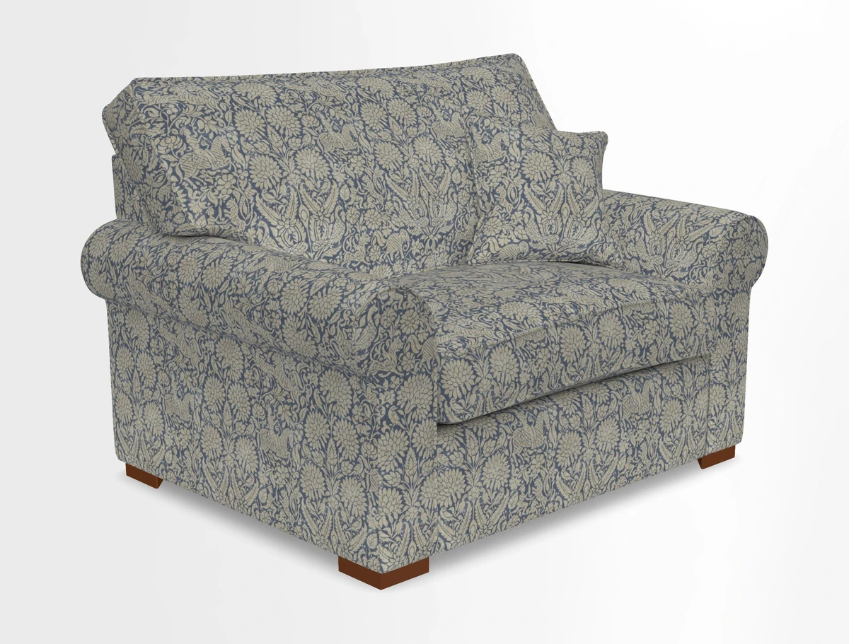 Upperton Snuggler Loose Cover in Two Tone Plain Biscuit - Loose cover option available