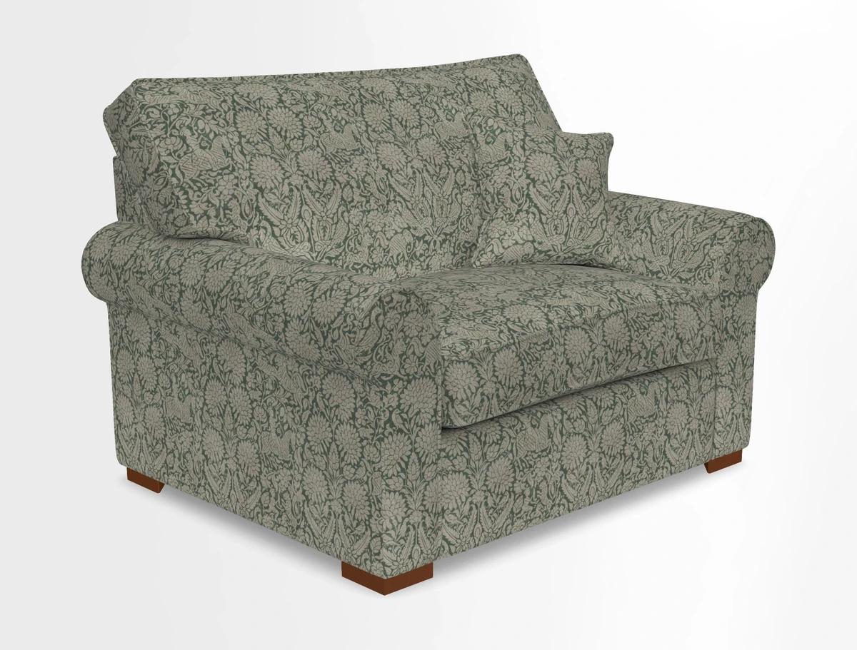 Upperton Snuggler Loose Cover in Two Tone Plain Biscuit - Loose cover option available