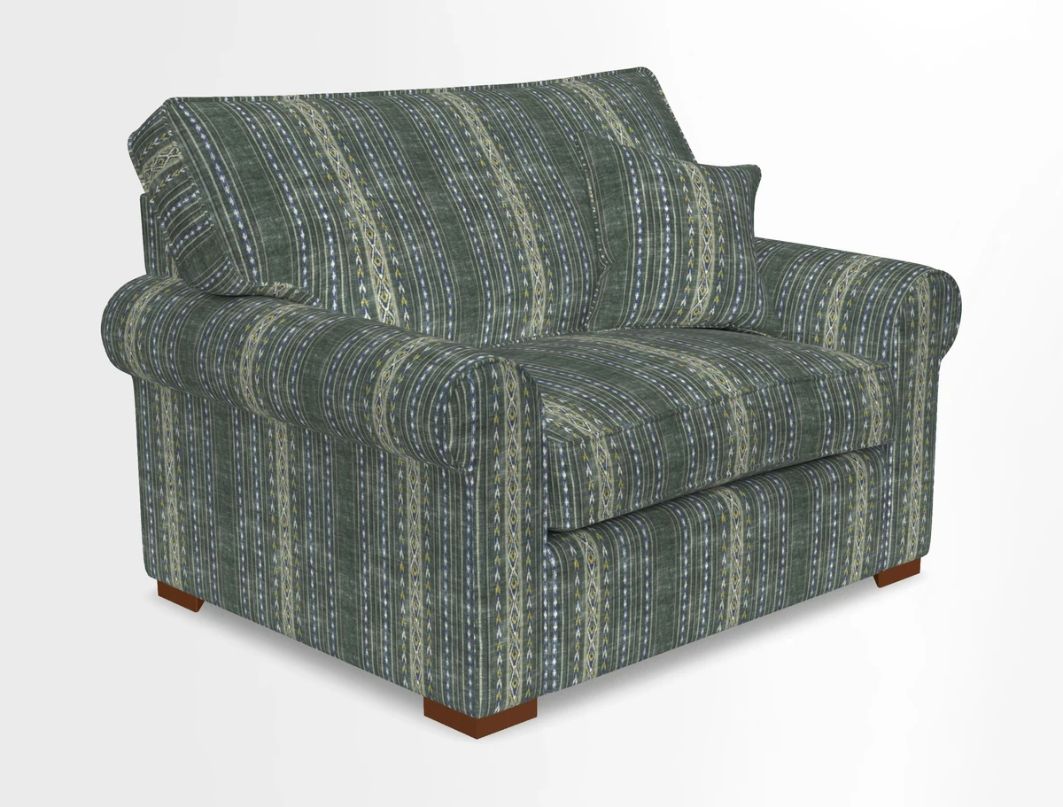 Upperton Snuggler Loose Cover in Two Tone Plain Biscuit - Loose cover option available