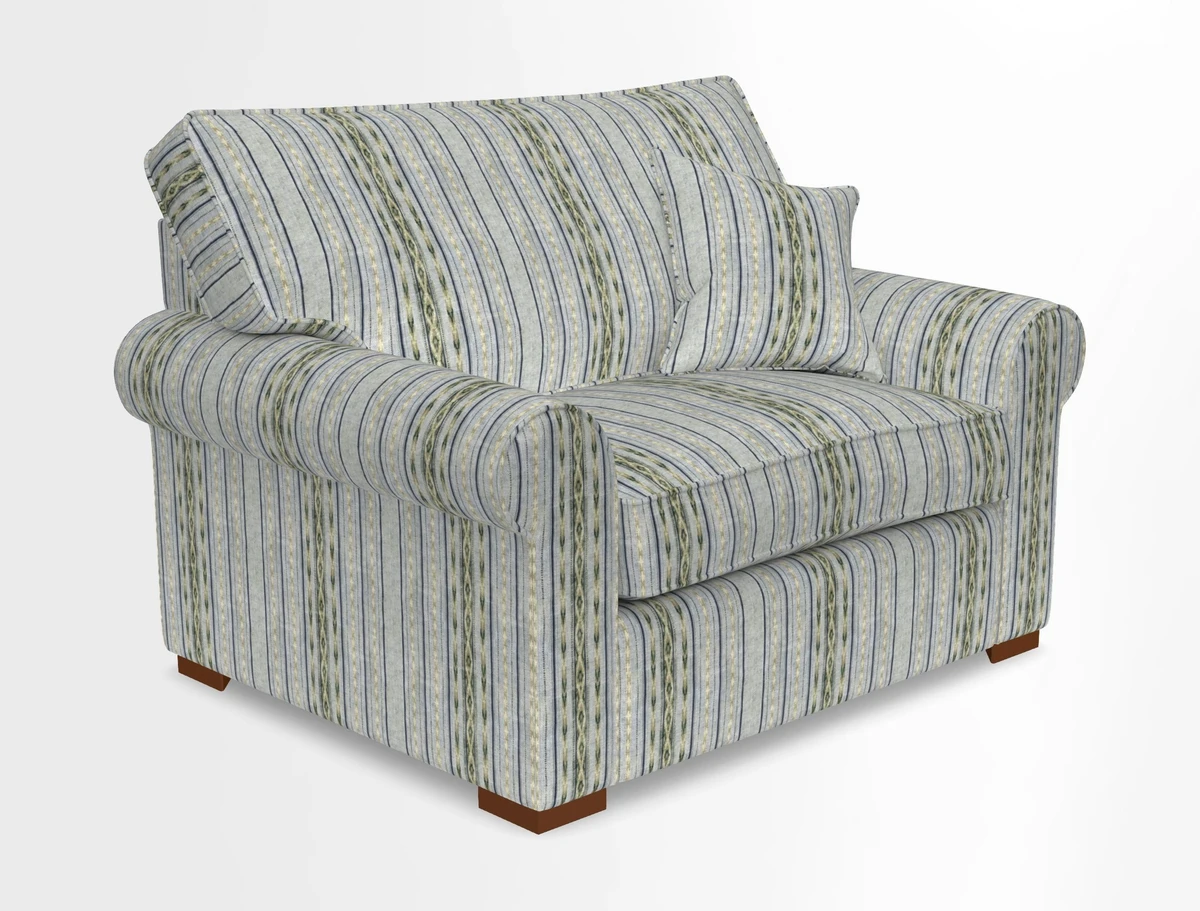 Upperton Snuggler Loose Cover in Two Tone Plain Biscuit - Loose cover option available