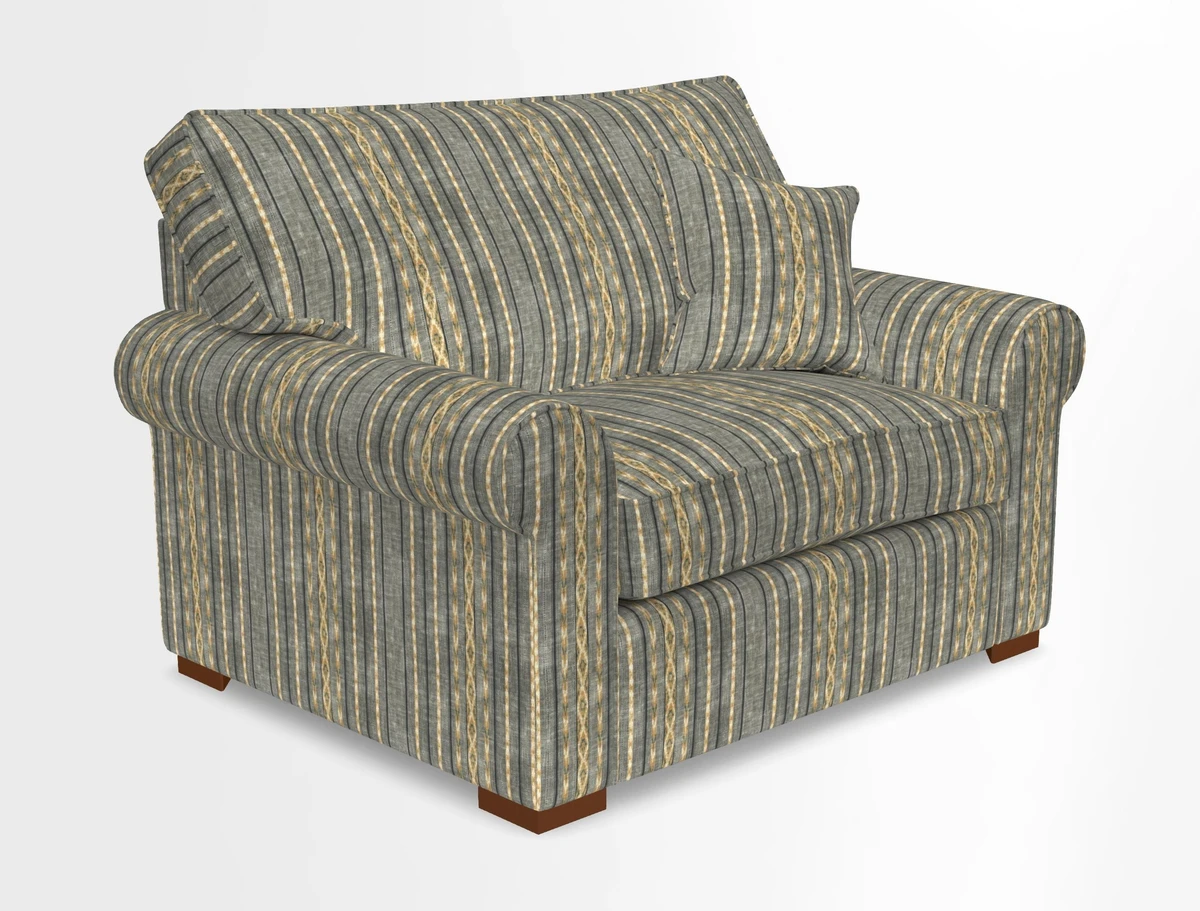 Upperton Snuggler Loose Cover in Two Tone Plain Biscuit - Loose cover option available