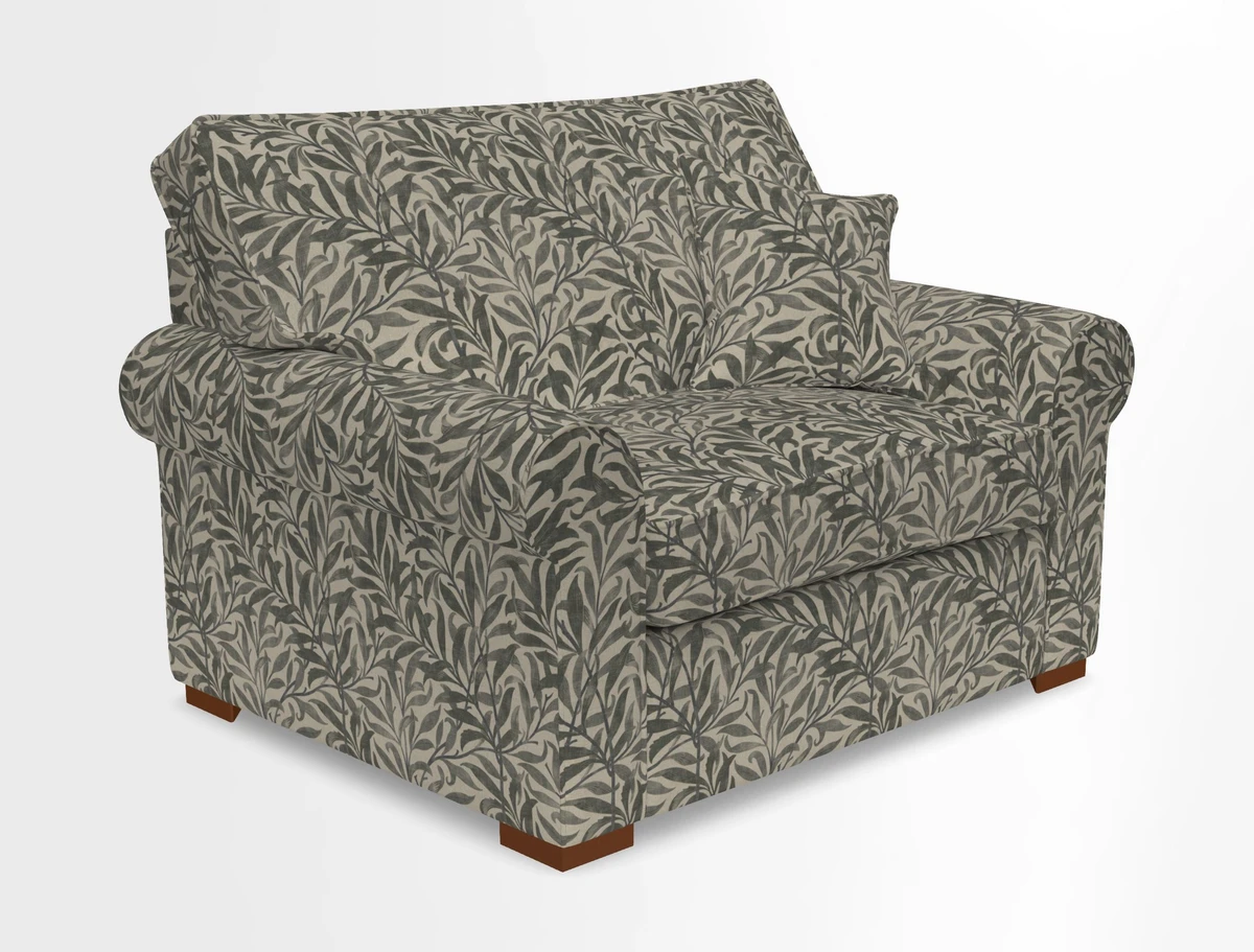 Upperton Snuggler Loose Cover in Two Tone Plain Biscuit - Loose cover option available