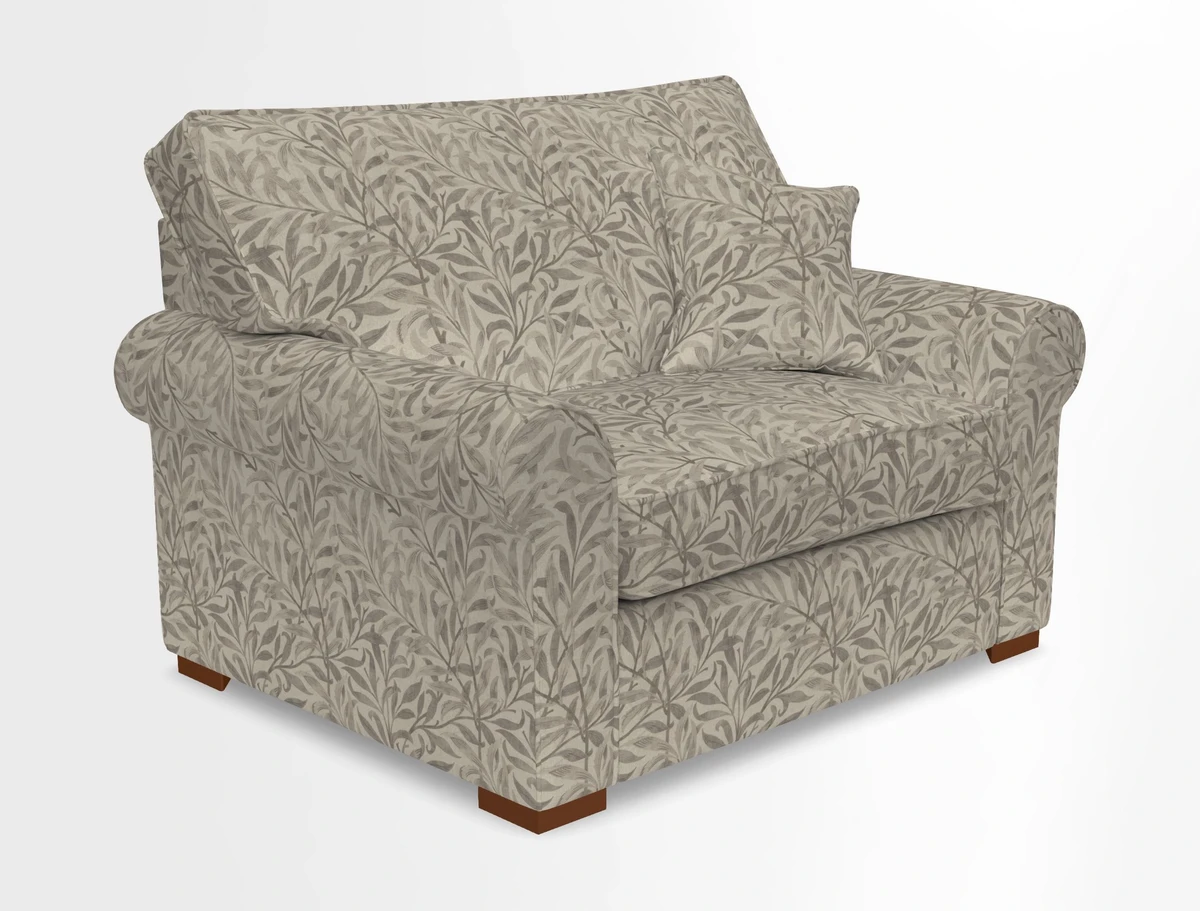 Upperton Snuggler Loose Cover in Two Tone Plain Biscuit - Loose cover option available