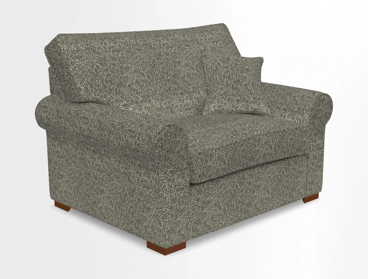 Upperton Snuggler Loose Cover in Two Tone Plain Biscuit - Loose cover option available
