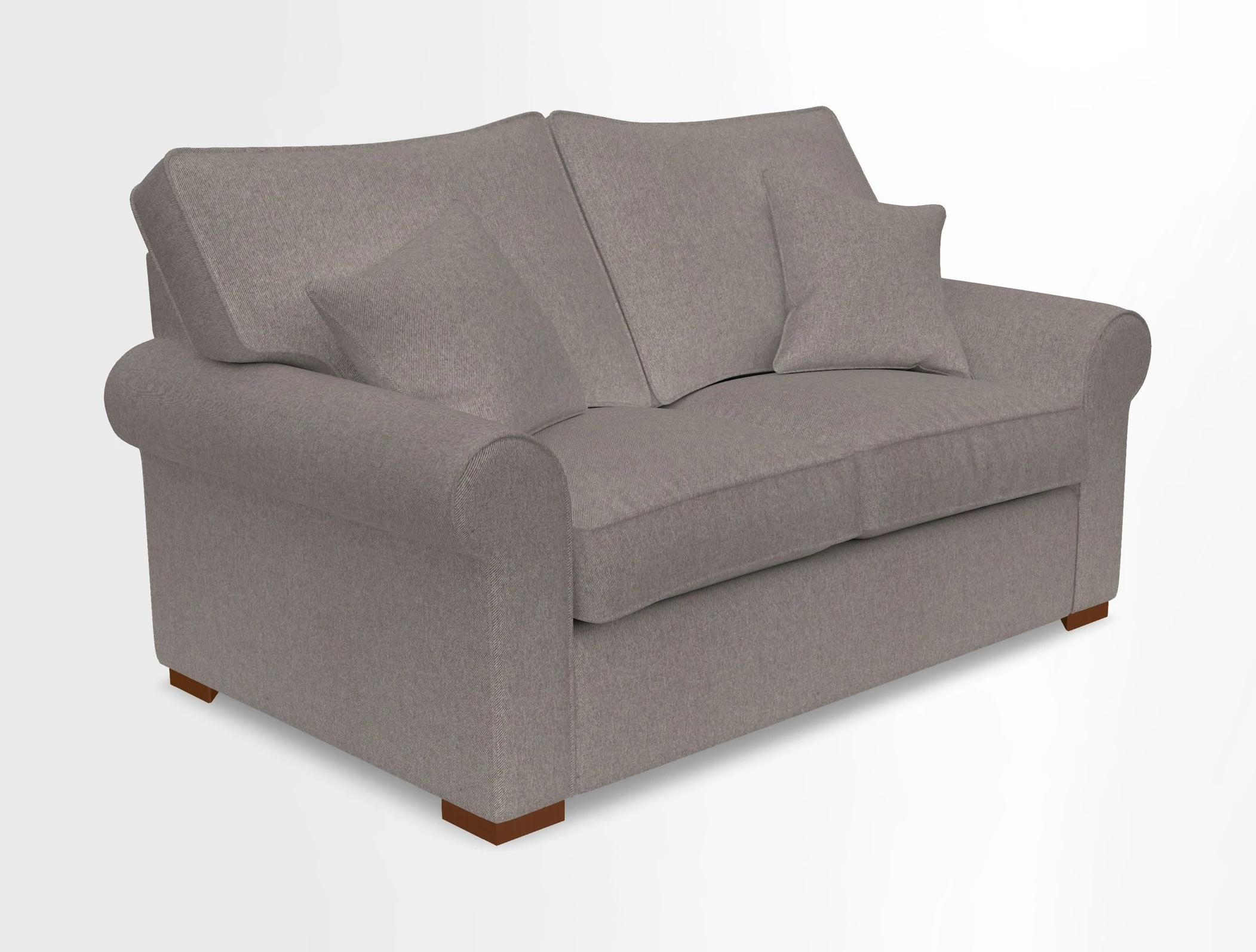 Upperton 3 Seater Loose Cover Sofa in Floral Linen Even So Verde - Fitted cover option available