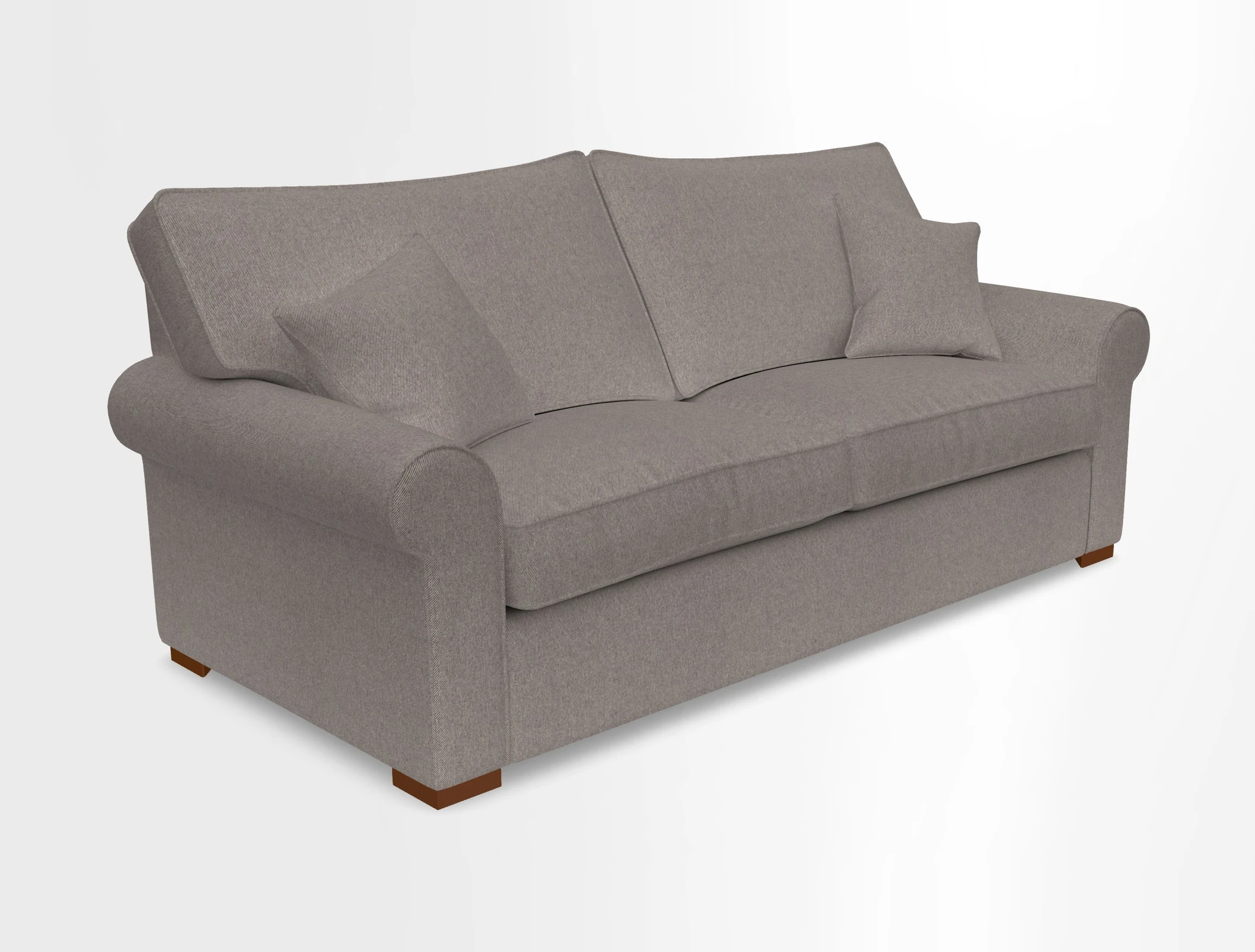 Upperton 3 Seater Loose Cover Sofa in Floral Linen Even So Verde - Fitted cover option available