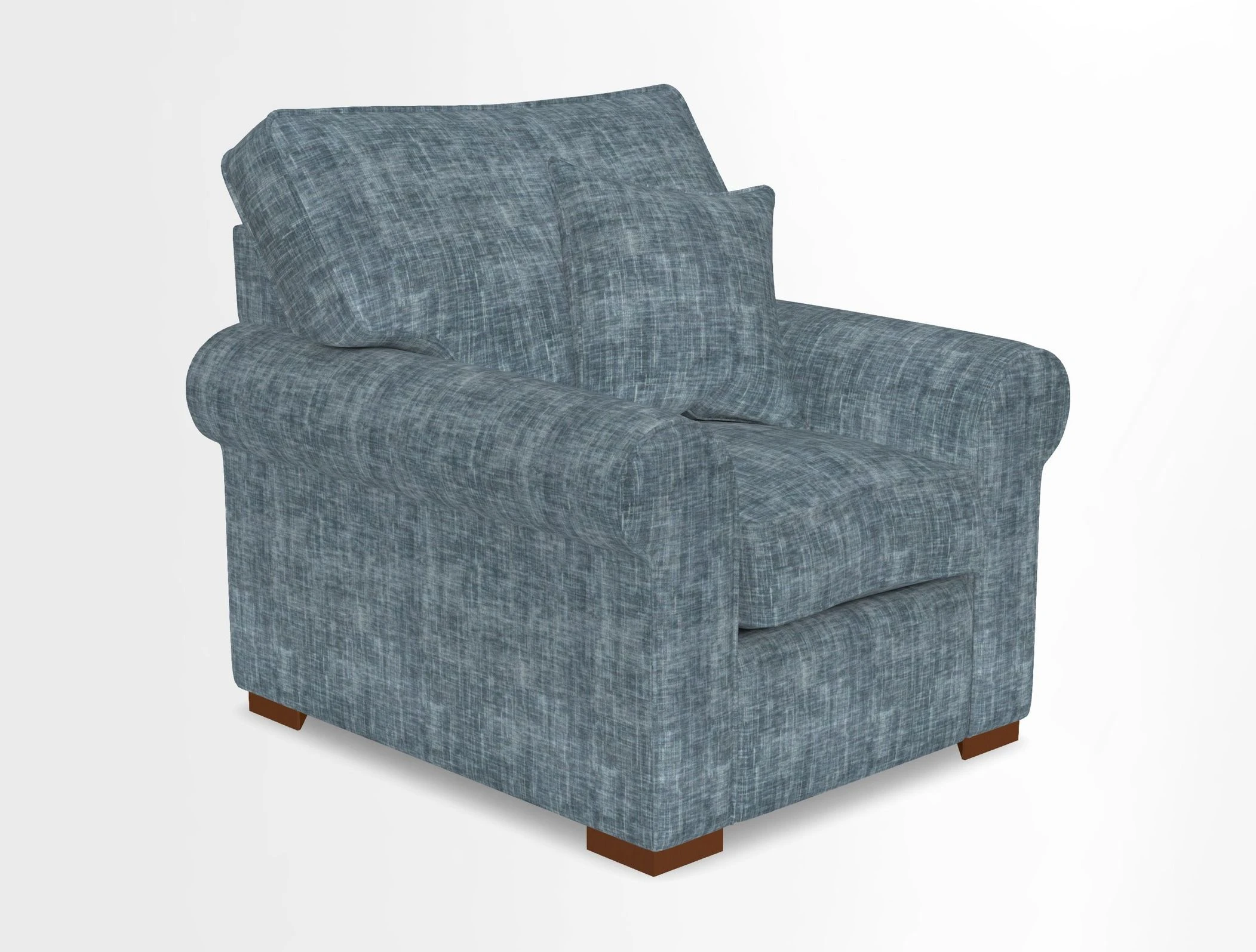Upperton Chair in Two Tone Plain Biscuit - Loose cover option available