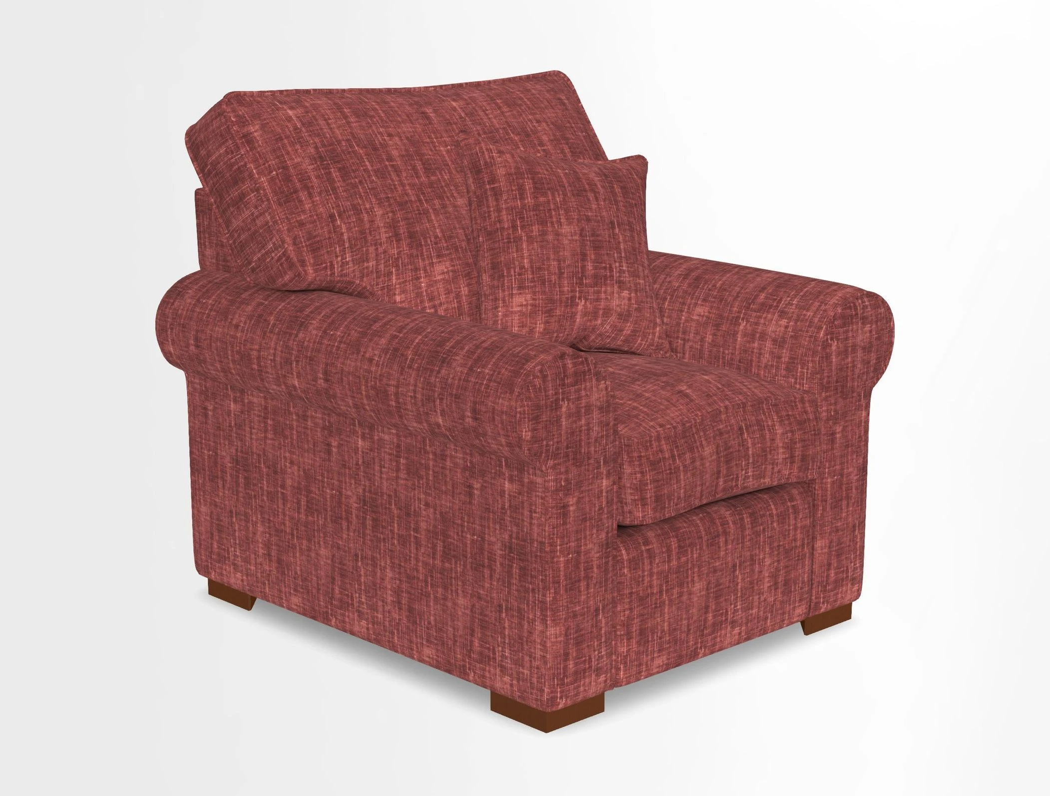Upperton Chair in Two Tone Plain Biscuit - Loose cover option available