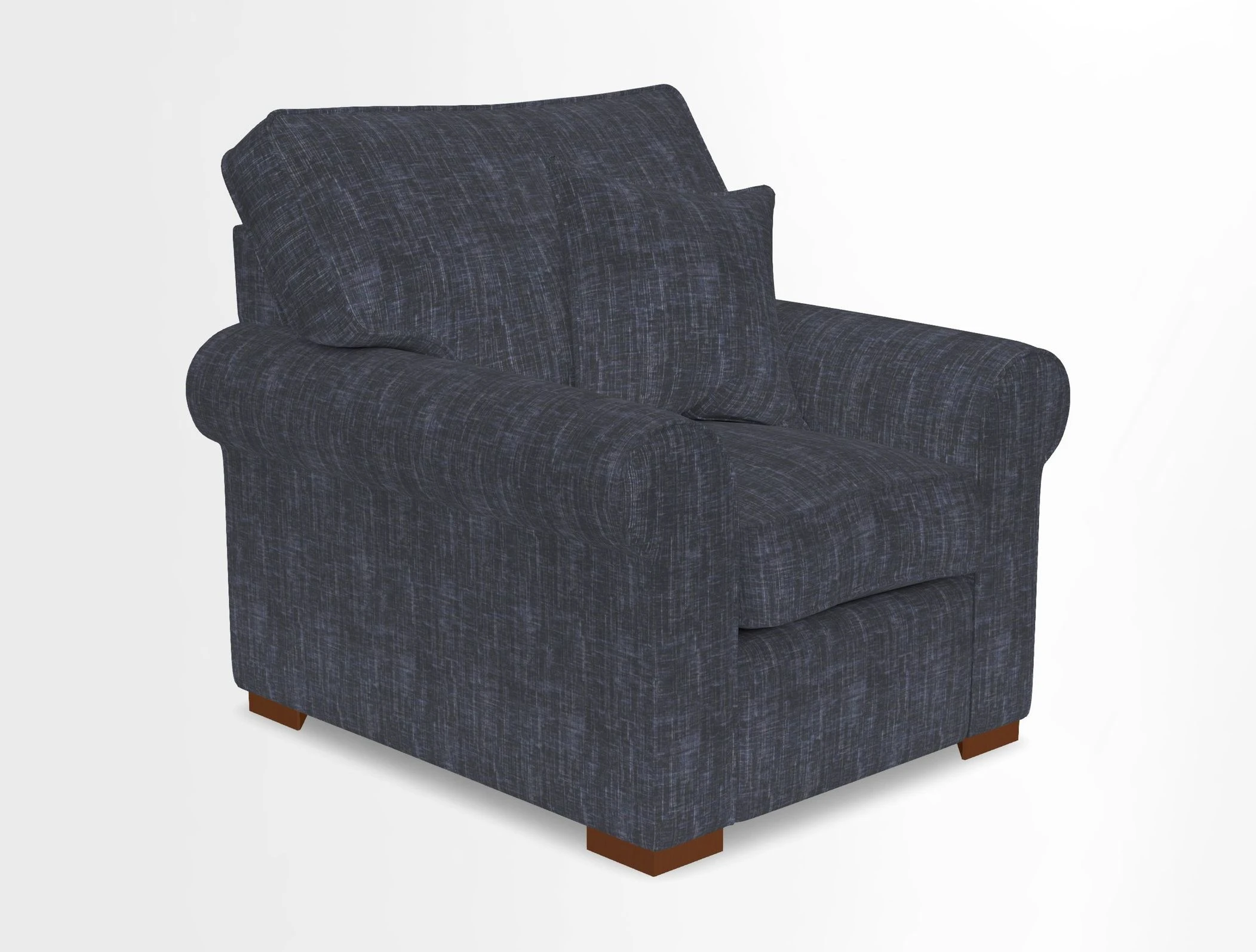 Upperton Chair in Two Tone Plain Biscuit - Loose cover option available