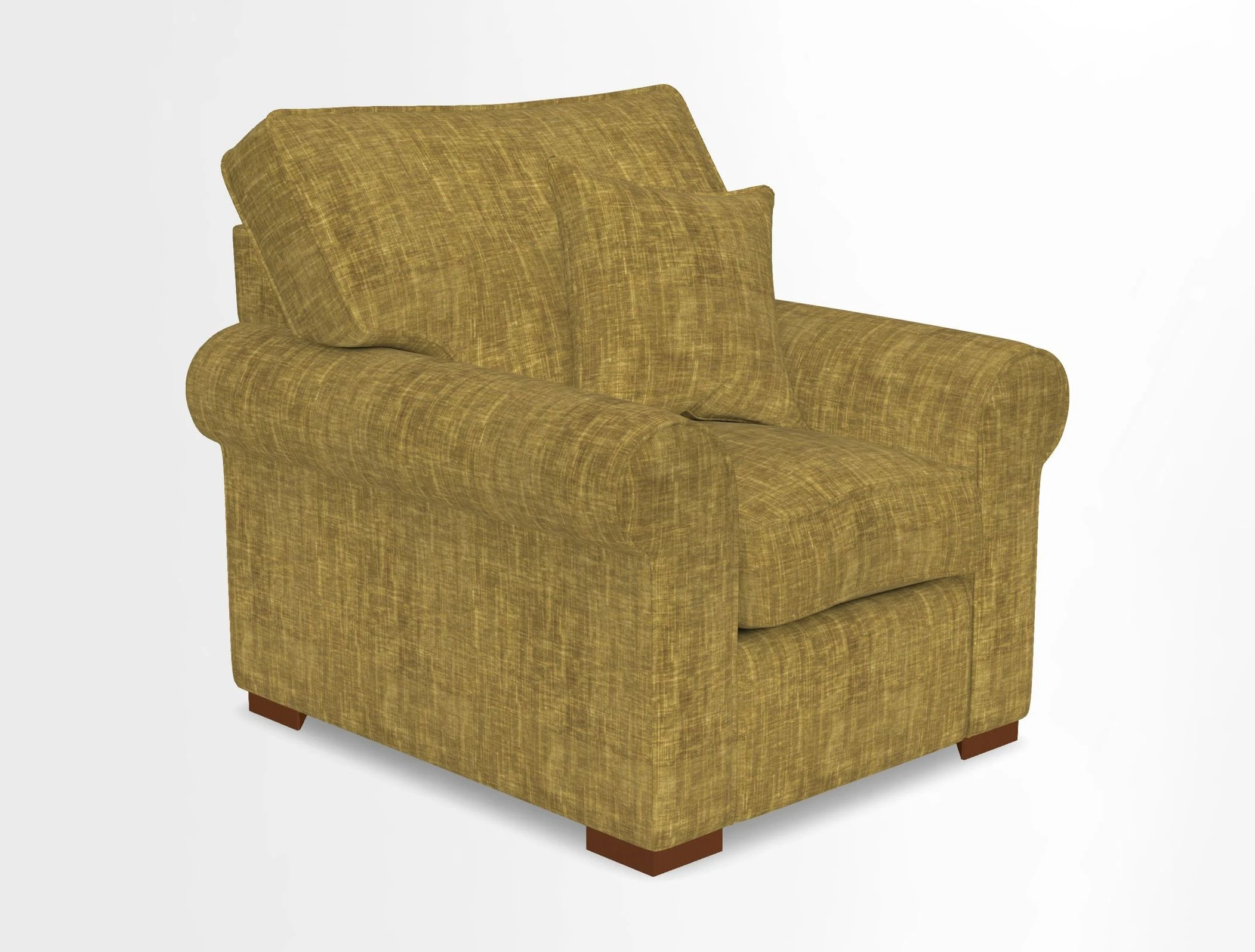 Upperton Chair in Two Tone Plain Biscuit - Loose cover option available