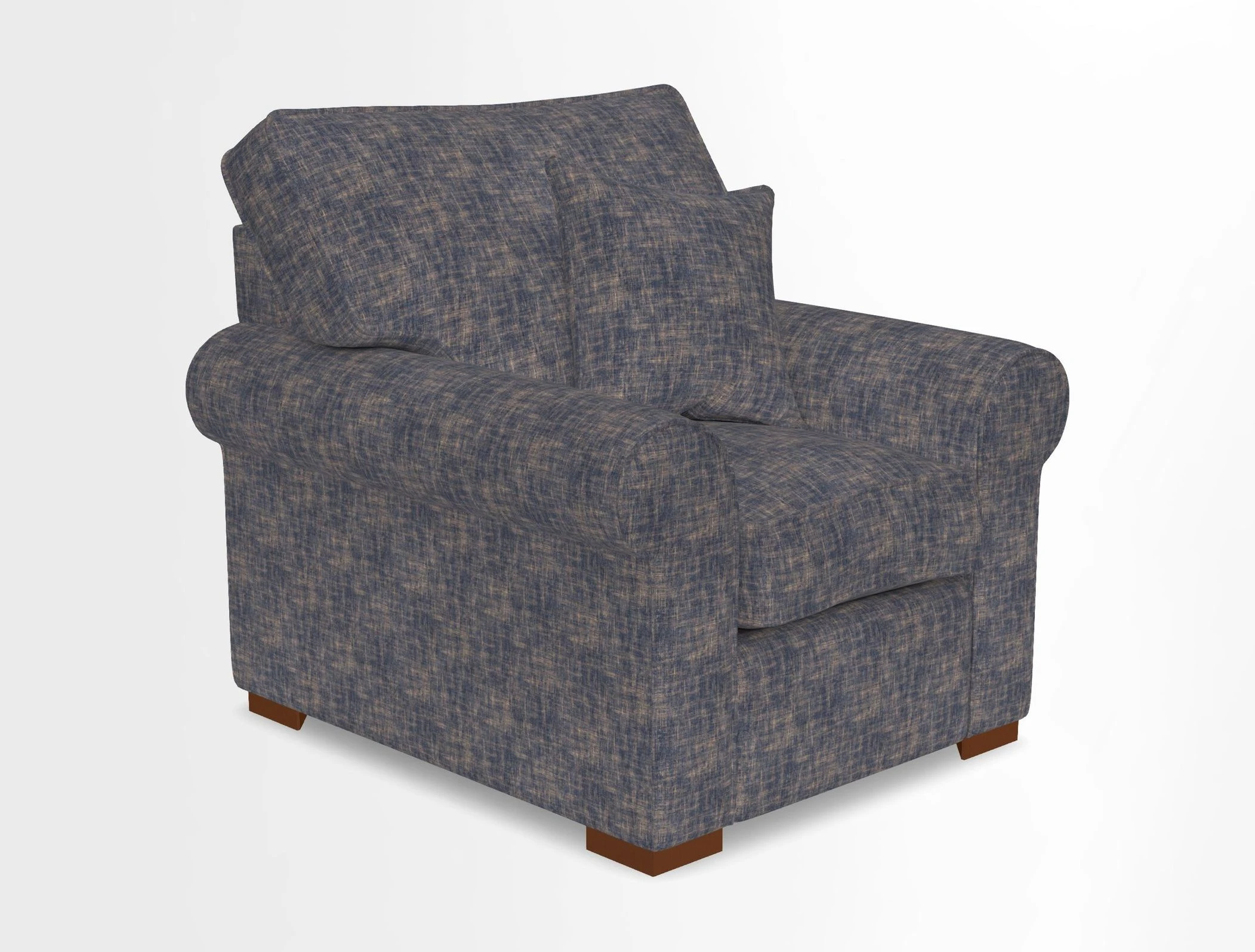 Upperton Chair in Two Tone Plain Biscuit - Loose cover option available