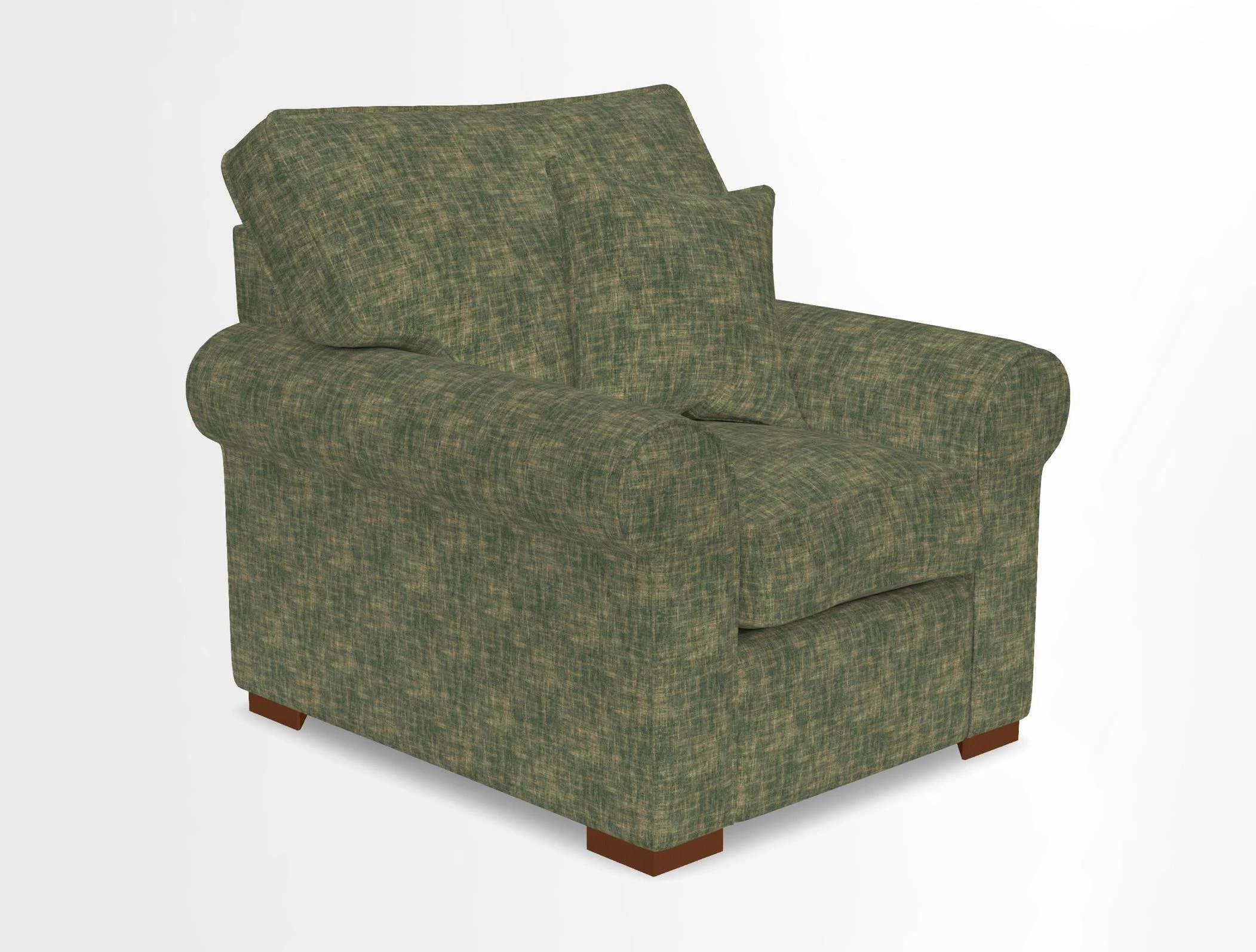 Upperton Chair in Two Tone Plain Biscuit - Loose cover option available