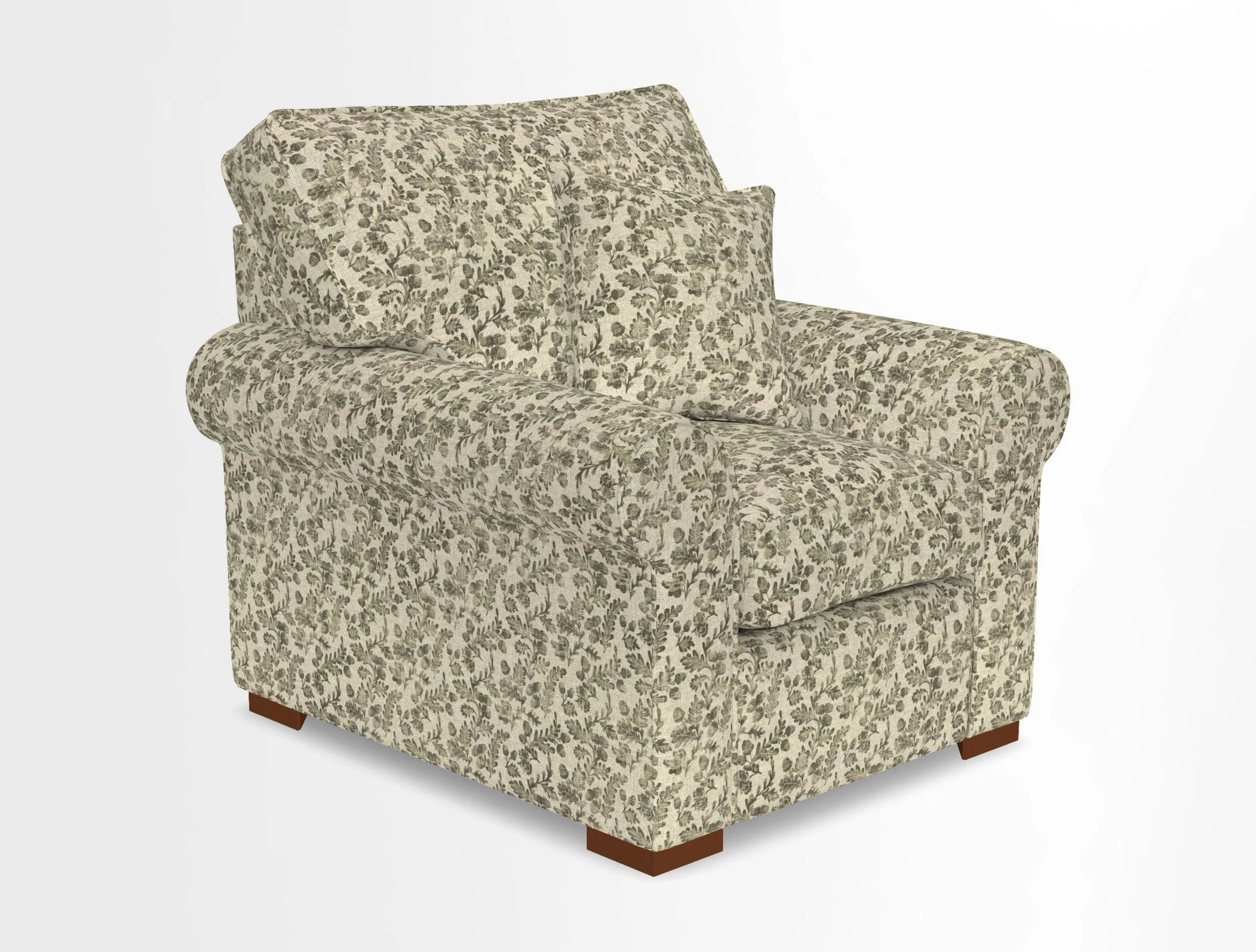 Upperton Chair in Two Tone Plain Biscuit - Loose cover option available