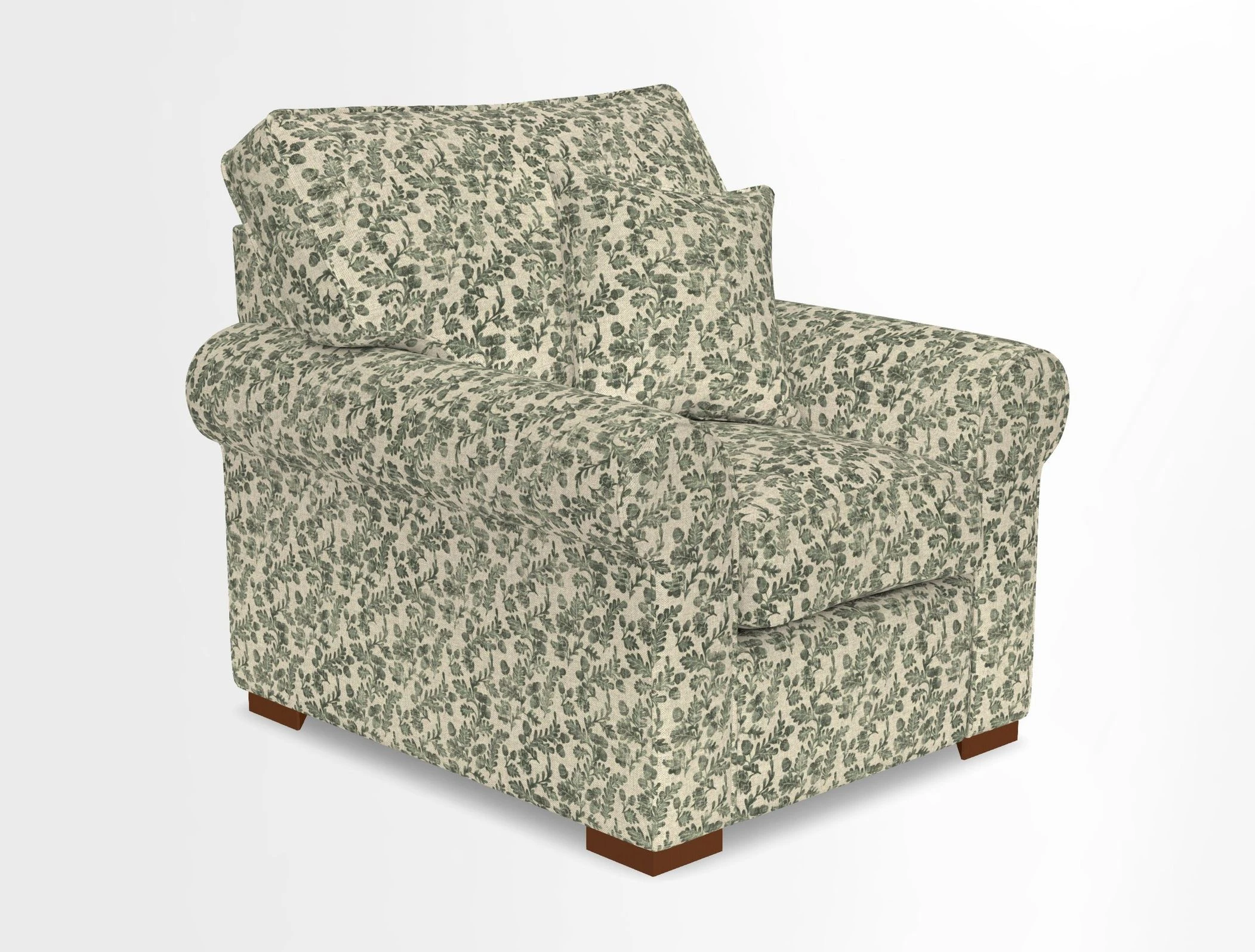 Upperton Chair in Two Tone Plain Biscuit - Loose cover option available