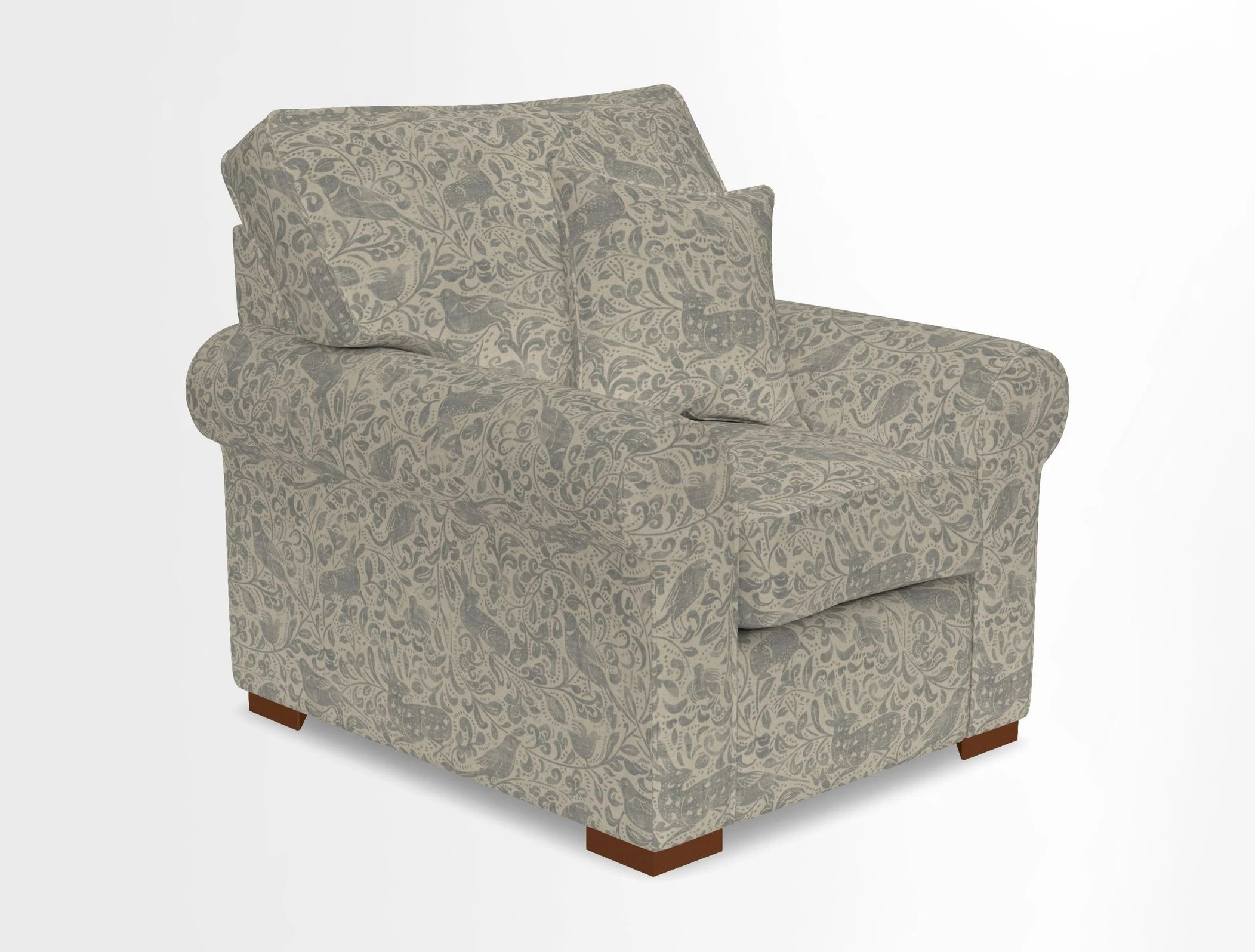Upperton Chair in Two Tone Plain Biscuit - Loose cover option available