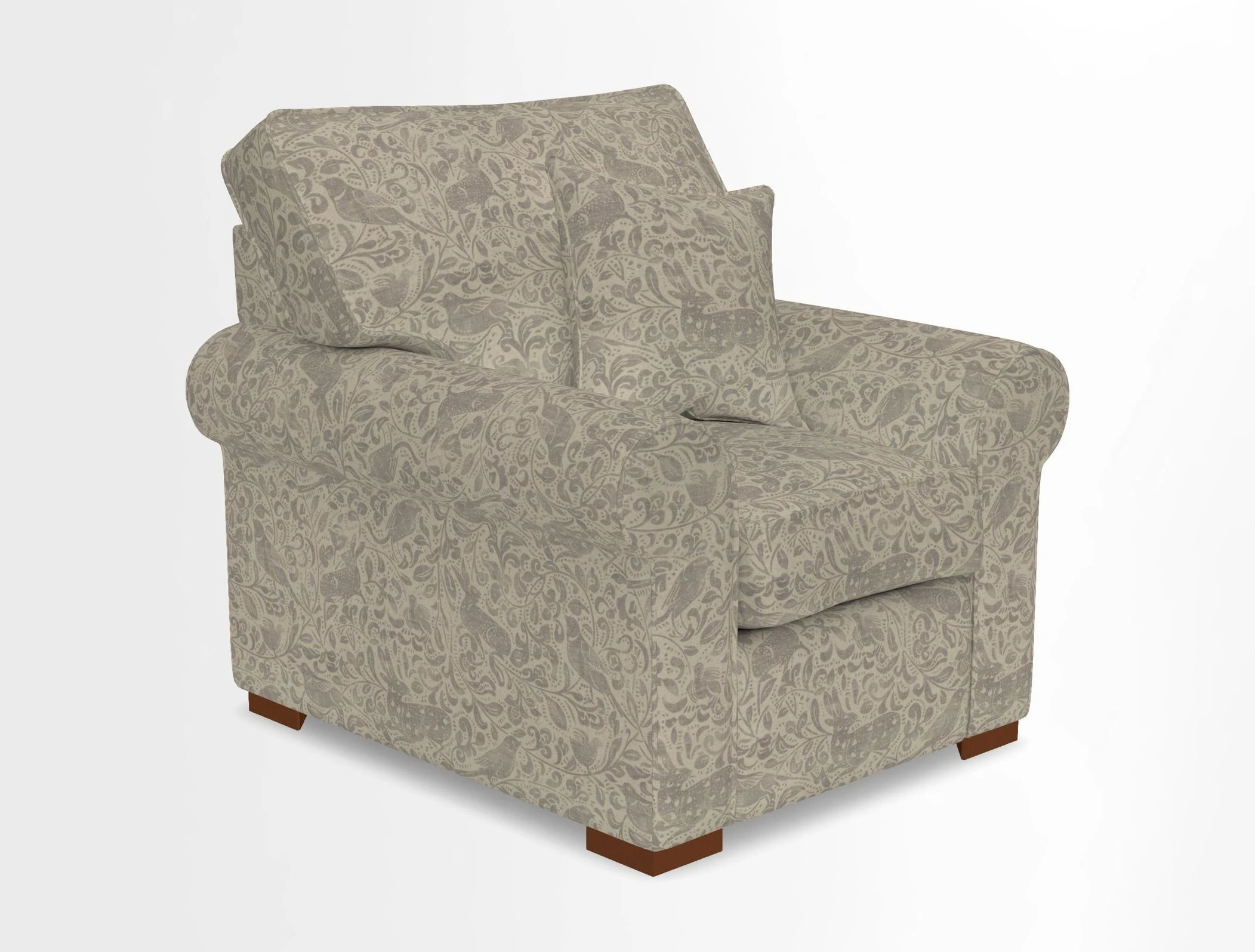 Upperton Chair in Two Tone Plain Biscuit - Loose cover option available