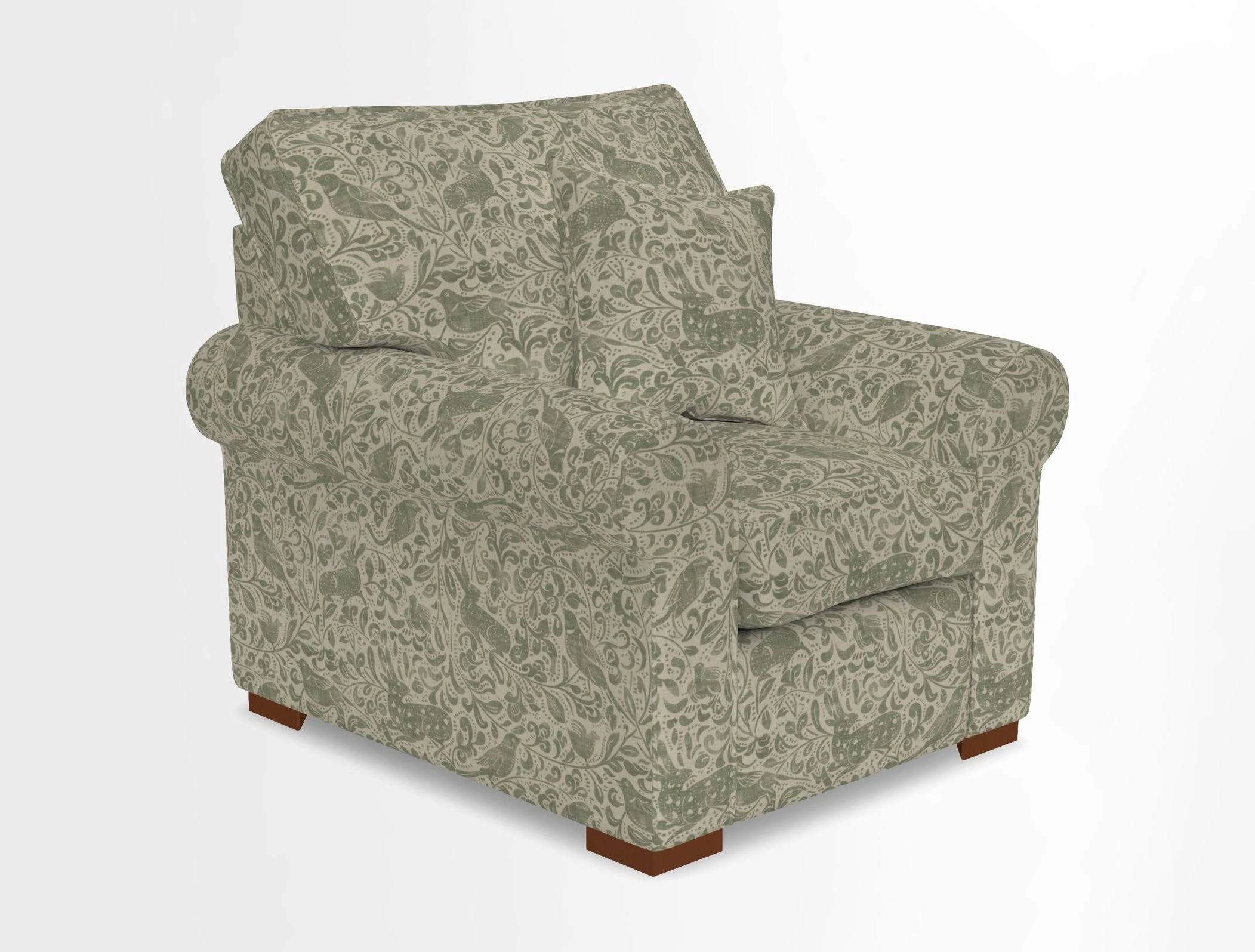 Upperton Chair in Two Tone Plain Biscuit - Loose cover option available