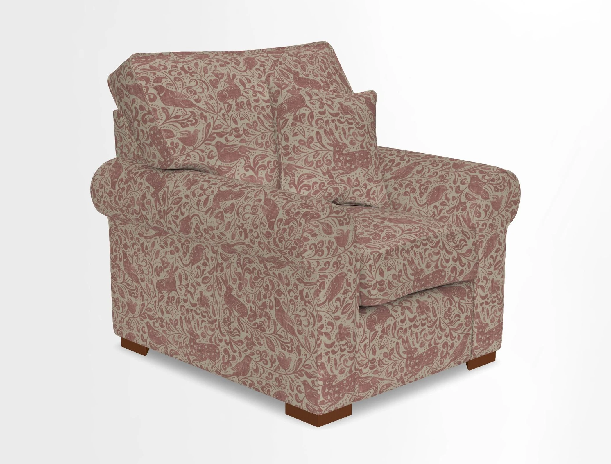 Upperton Chair in Two Tone Plain Biscuit - Loose cover option available